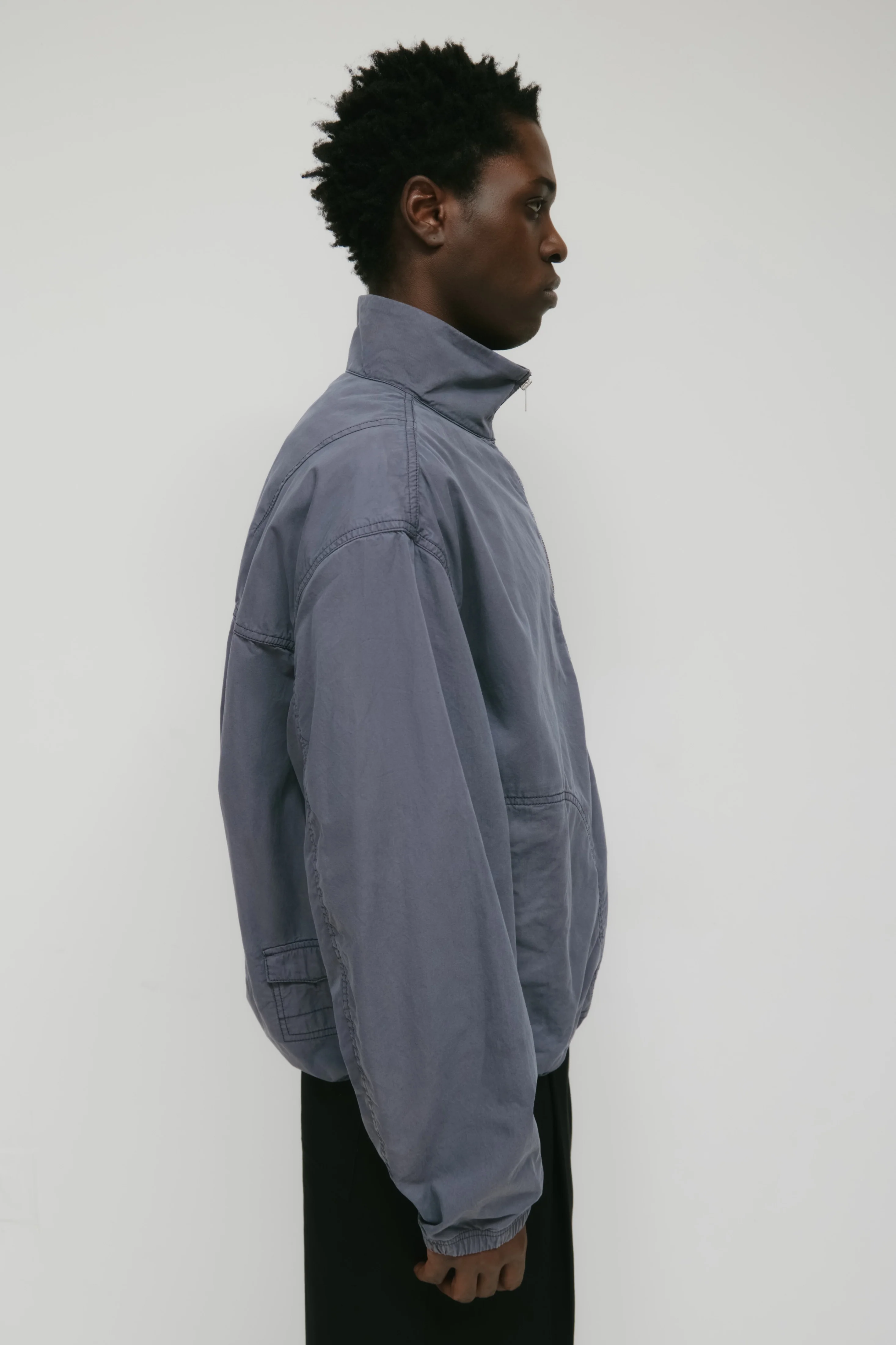 Men's Tefnut Stand Collar Jacket in Lavender Ash - Image 6