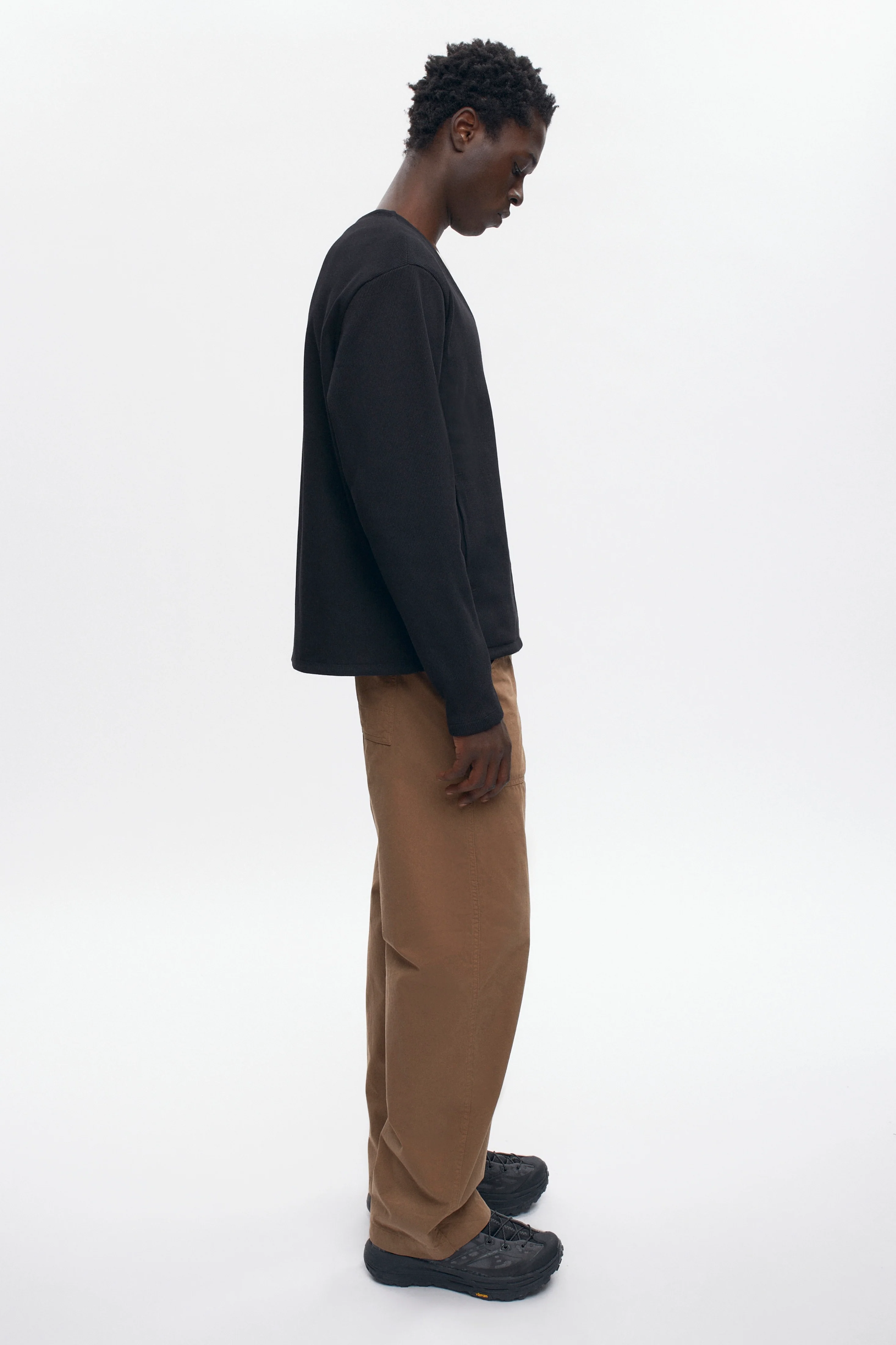 Men's Thebes Cardigan in Black - Image 4