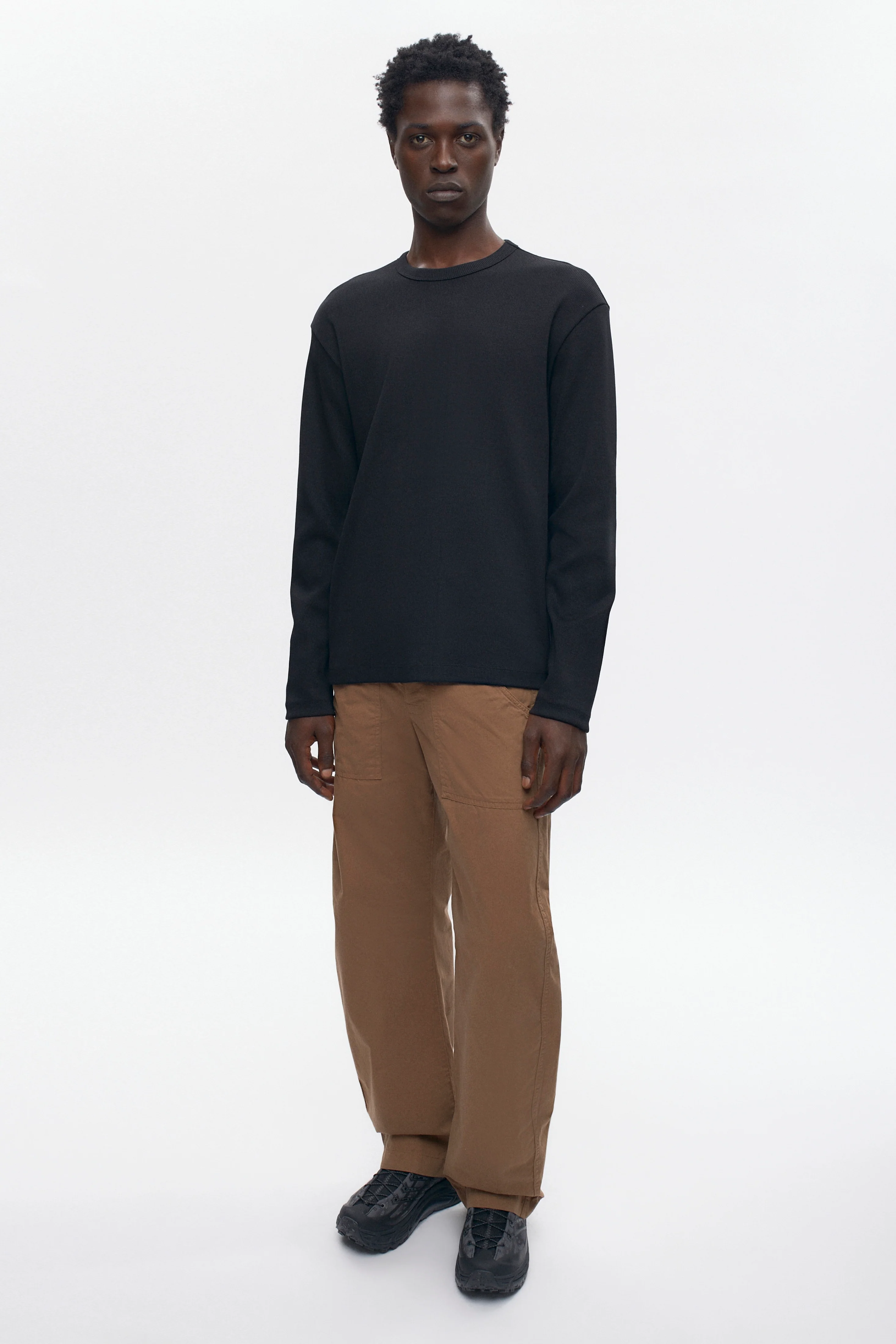Men's Thebes Longsleeve in Black - Image 4