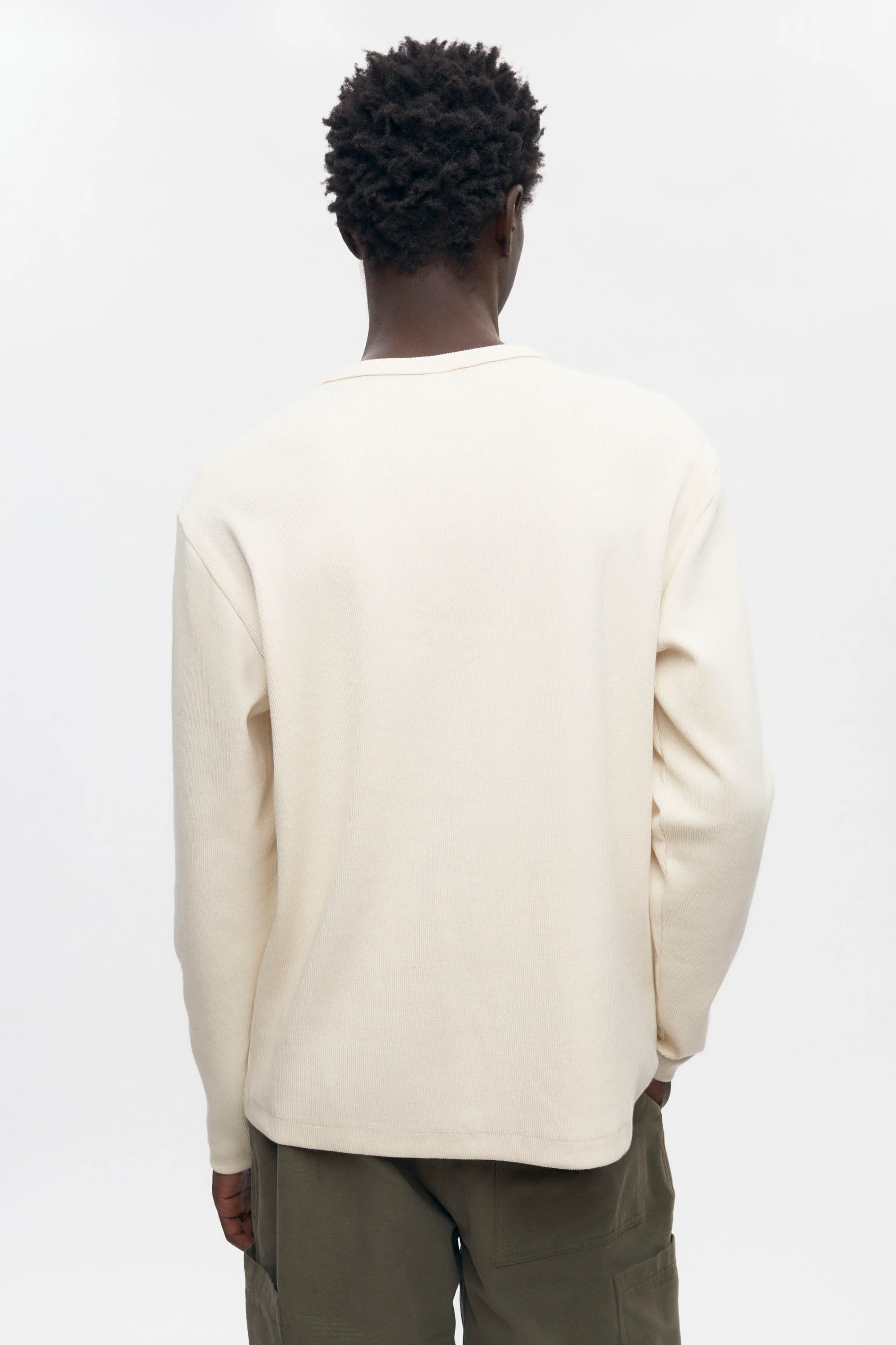 Men's Thebes Longsleeve in Natural - Image 3