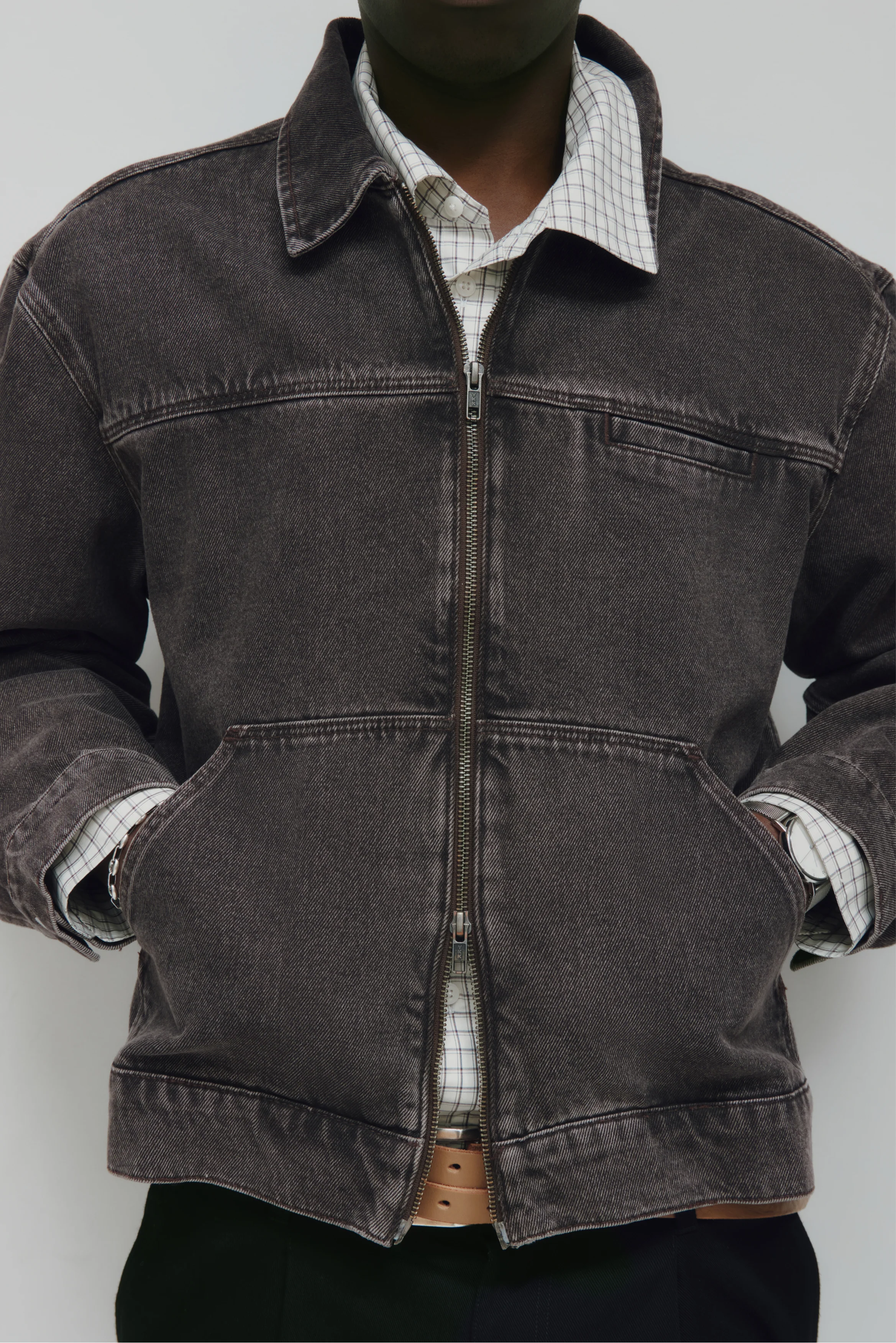 Men's Tura Jacket in Brown Wash - Image 6