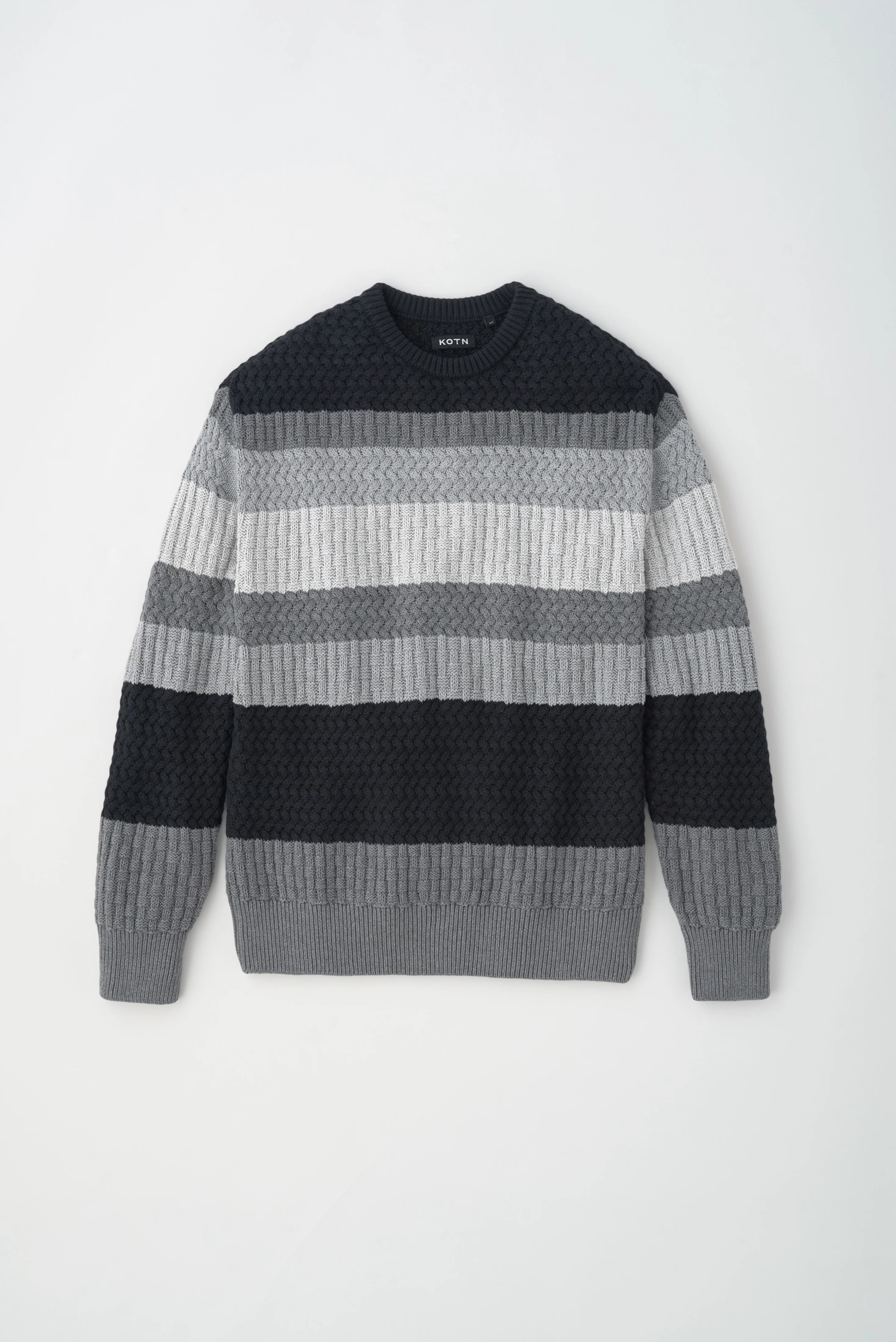 Namat Sweater in Black Melange - Image 5