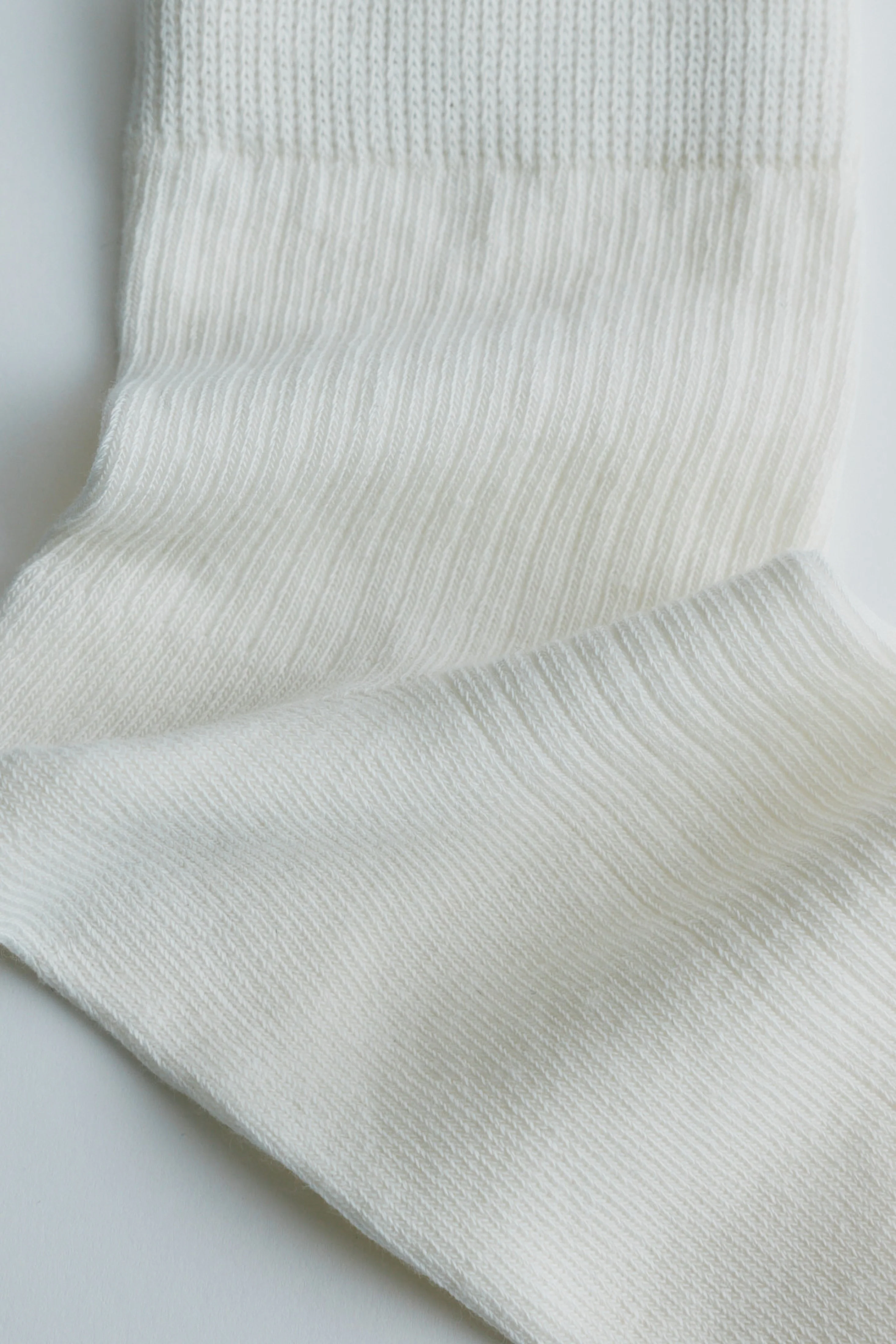 Rib Ankle Socks in Marshmallow - Image 3