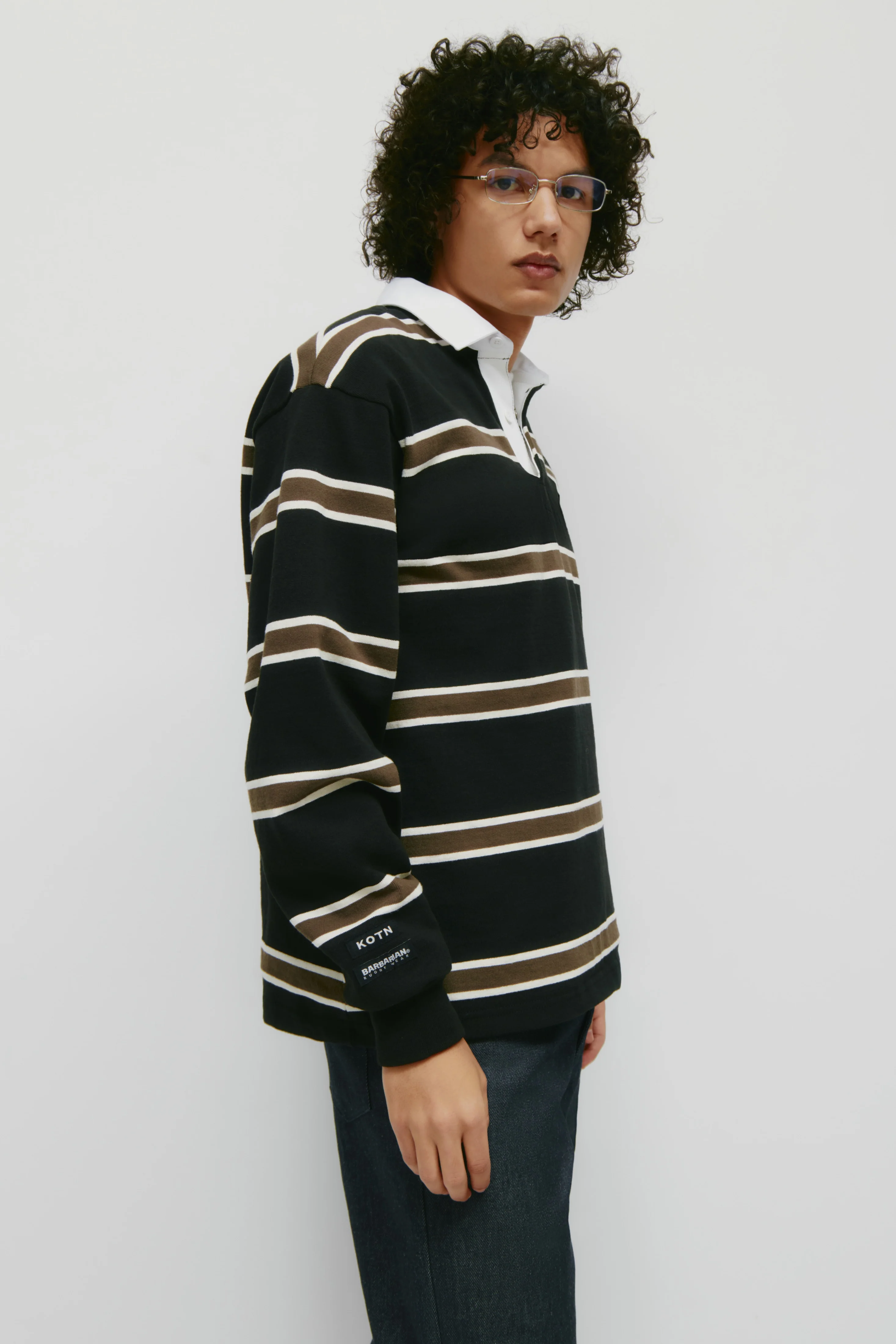 Barbarian Rugby in Black/Moss/Ivory - Image 5