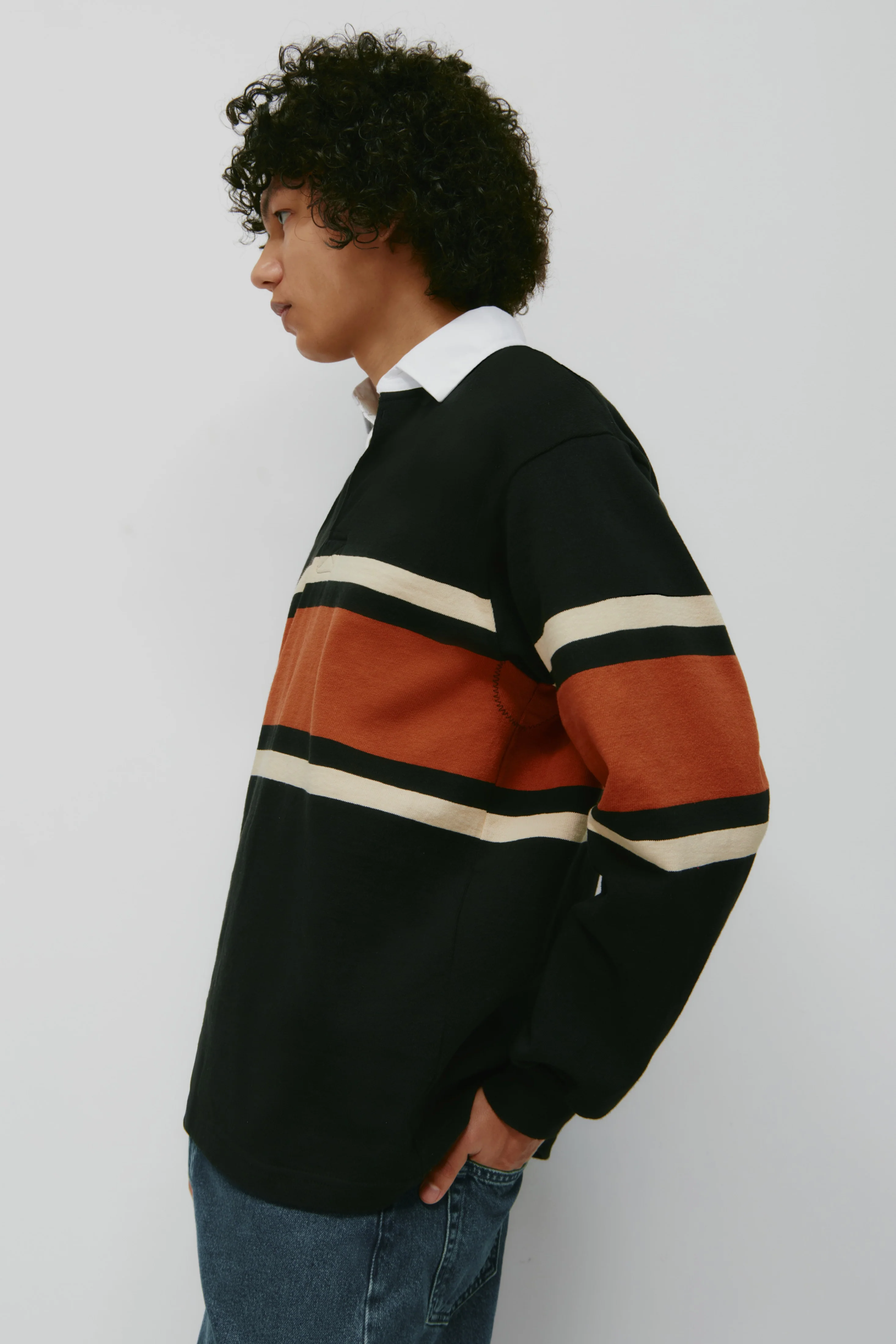 Barbarian Rugby in Black/Rust Stripe - Image 5