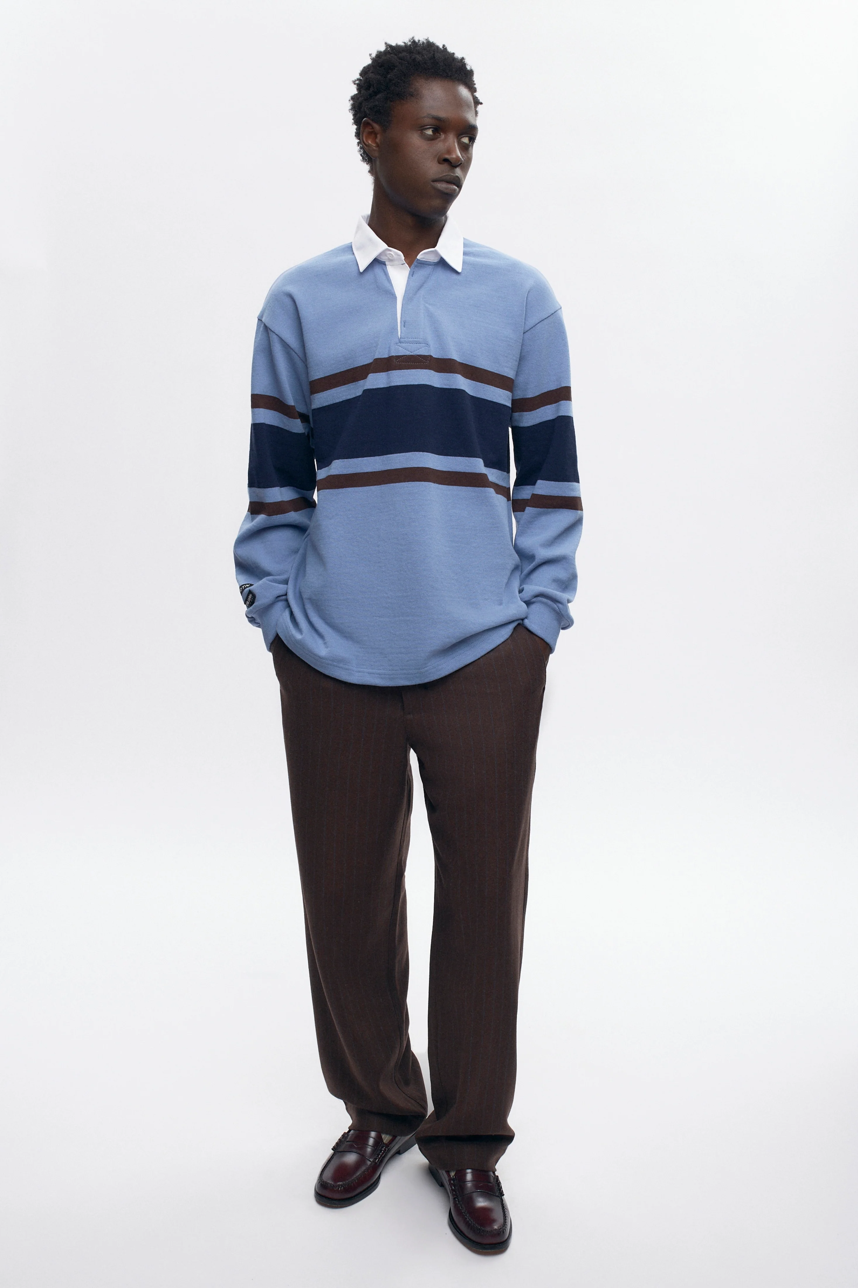 Barbarian Rugby in Columbia/Navy/Brown - Image 3