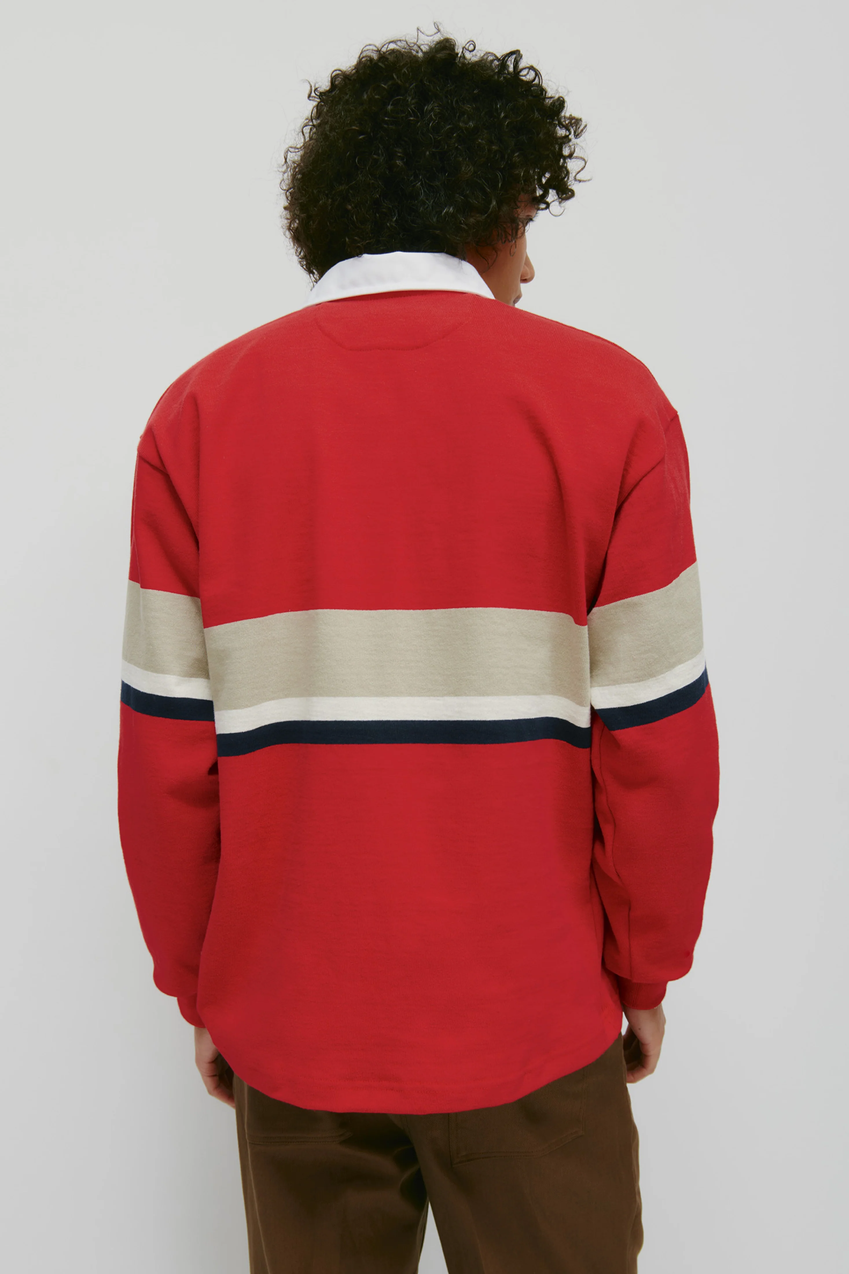 Barbarian Rugby in Dark Red/Taupe/Ivory/Navy - Image 7