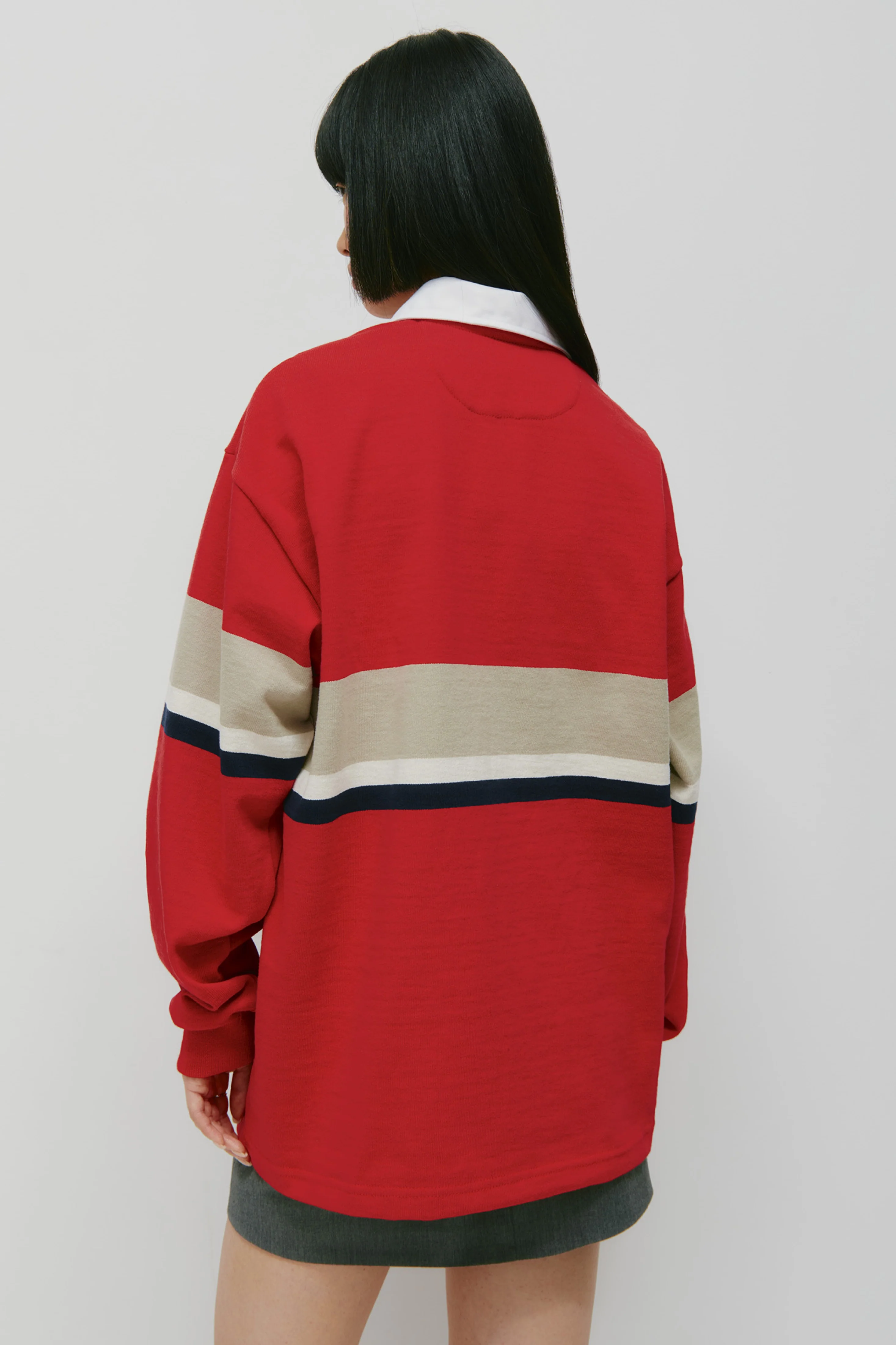 Barbarian Rugby in Dark Red/Taupe/Ivory/Navy - Image 8