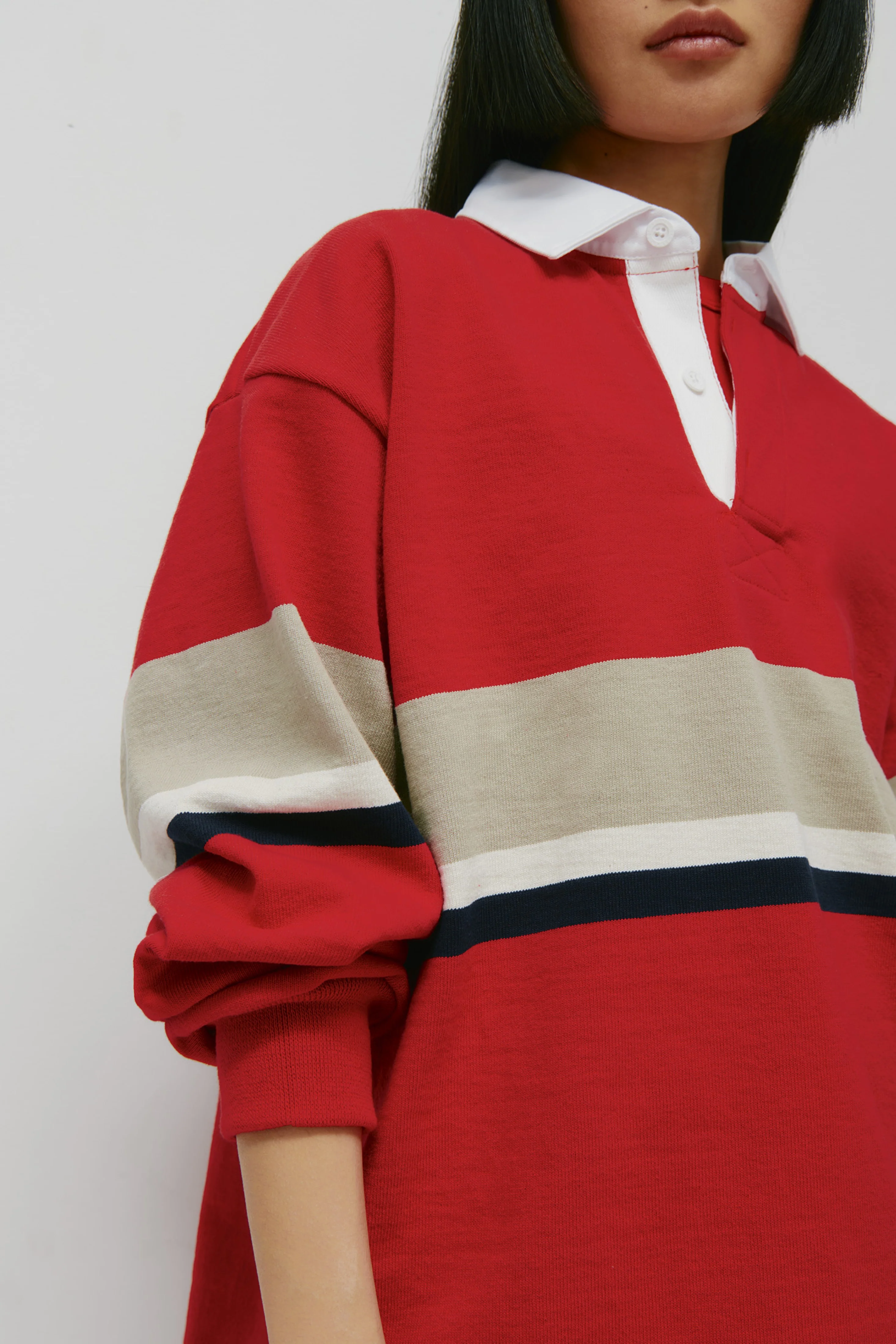 Barbarian Rugby in Dark Red/Taupe/Ivory/Navy - Image 9