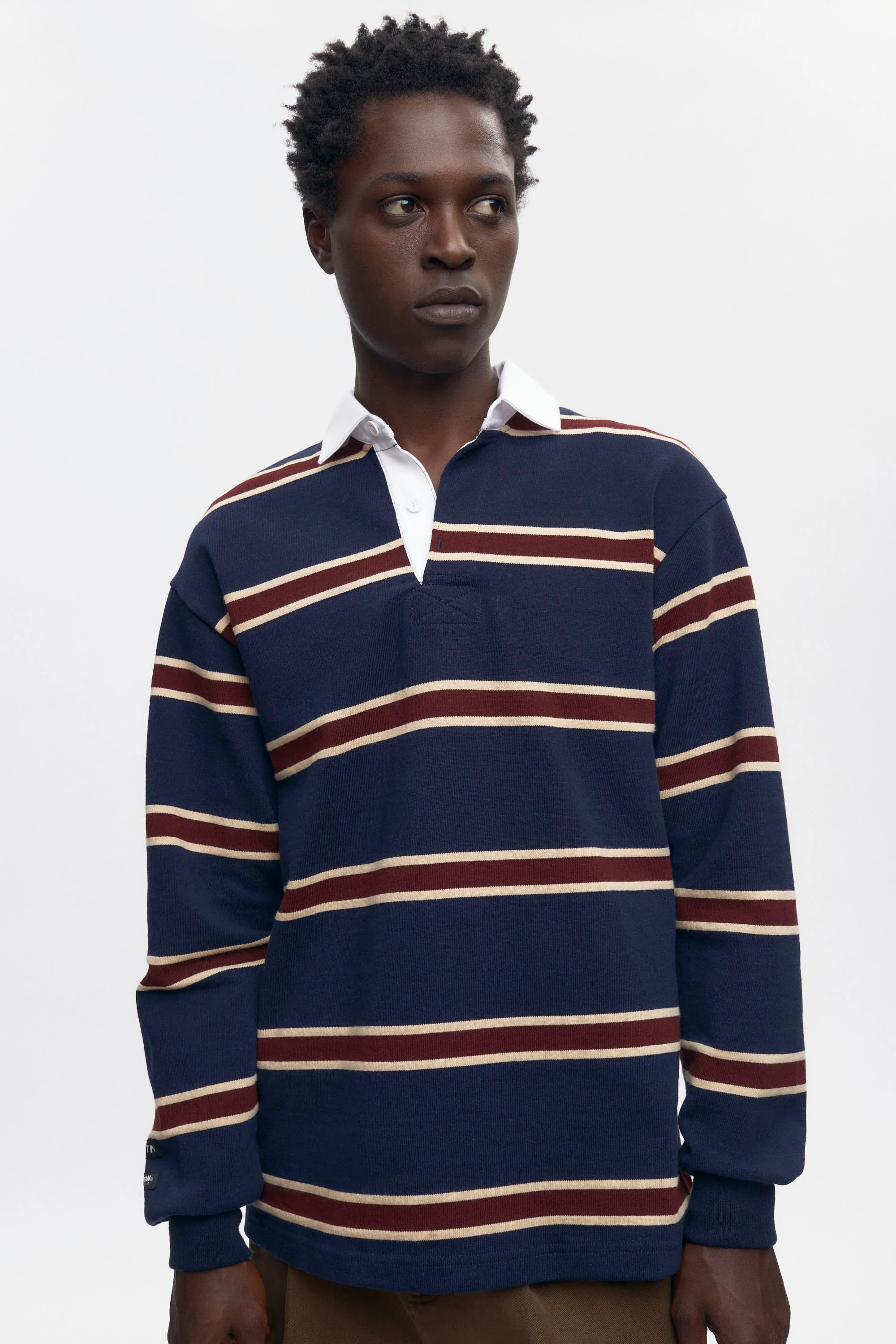 Barbarian Rugby in Harvard/Navy/Beige