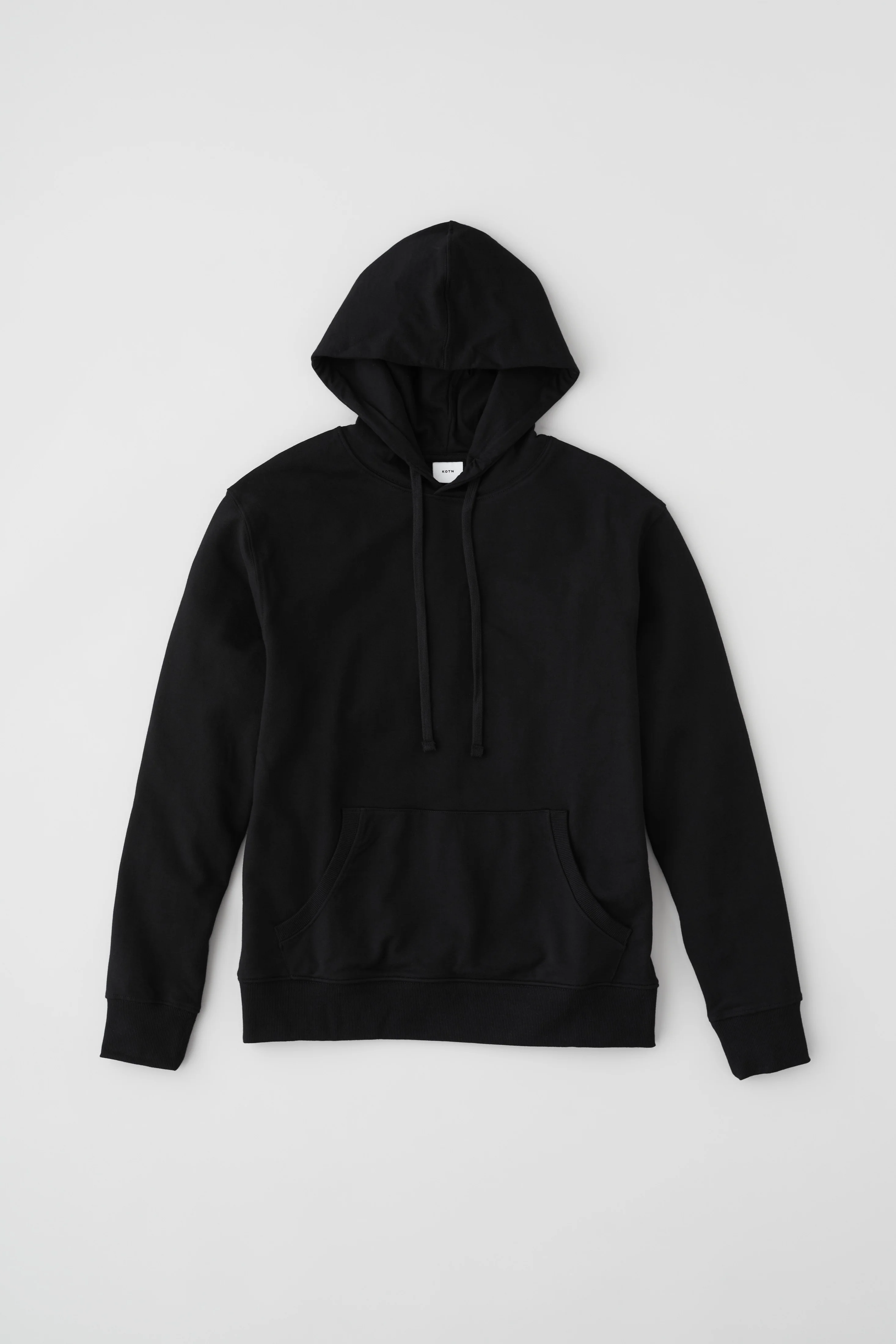 Unisex Drawstring Hoodie in Black - Image 5