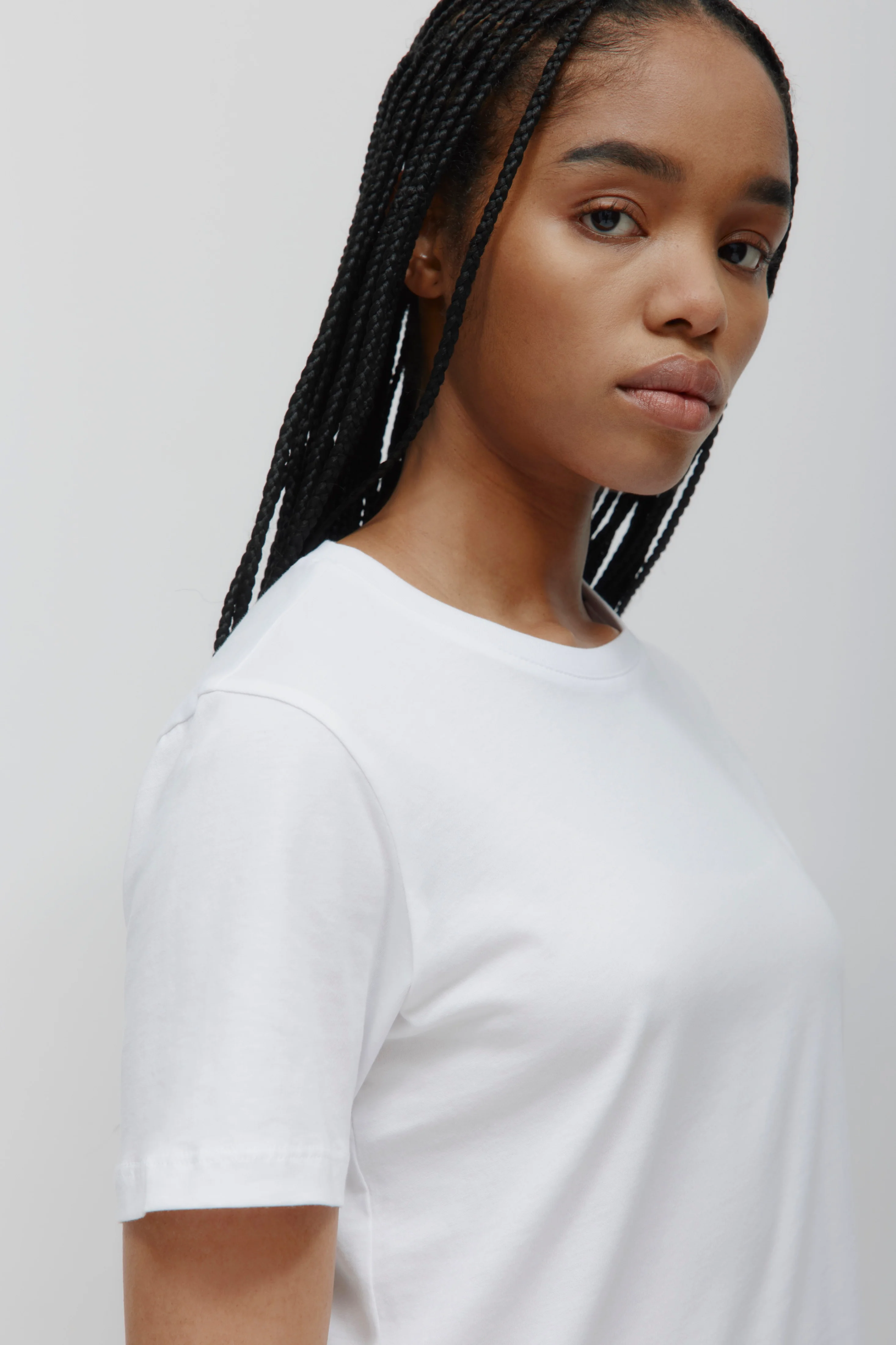 Women's Essential Crew in White - Image 5