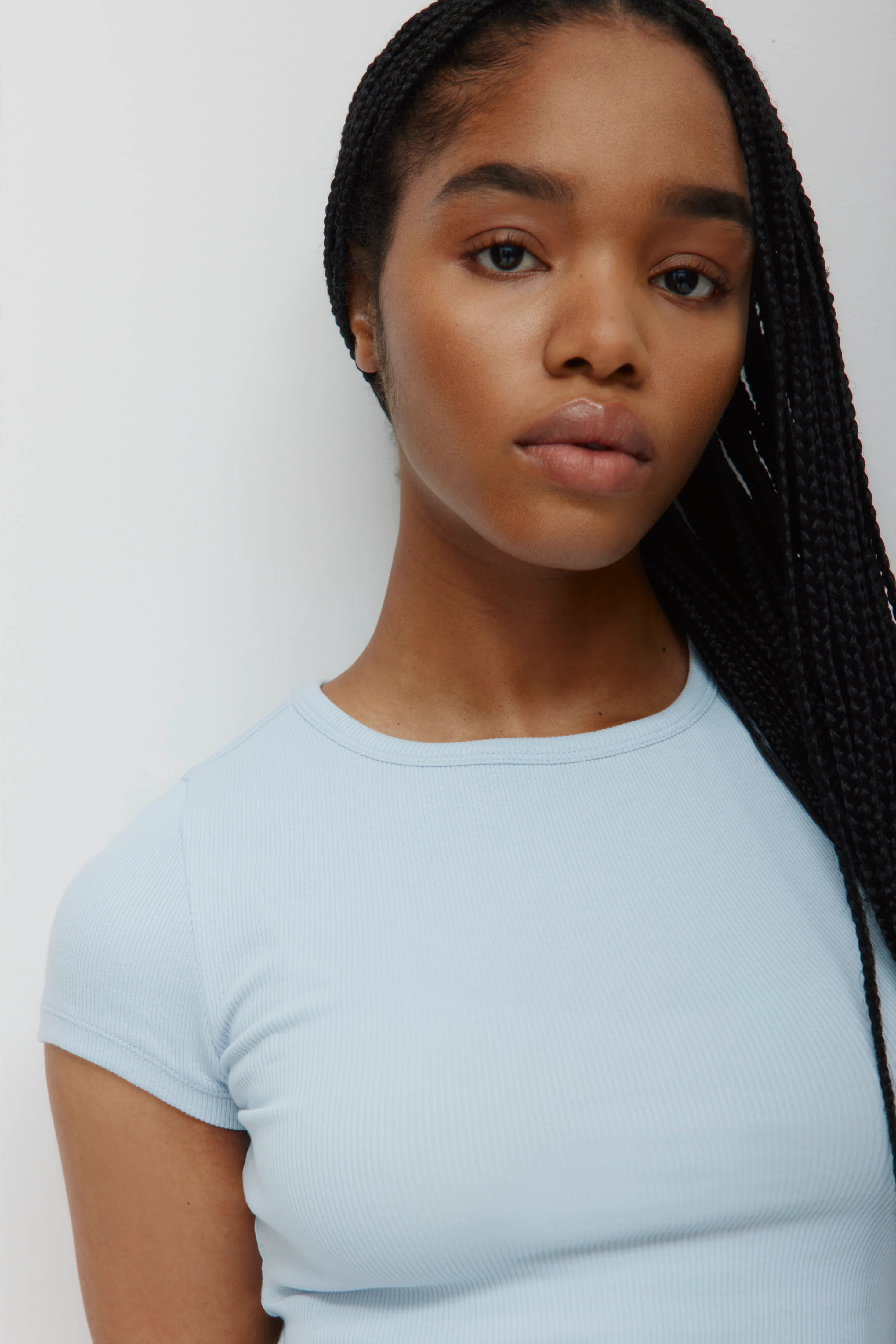 Women's 90's Tee in Blue Aura - Image 5