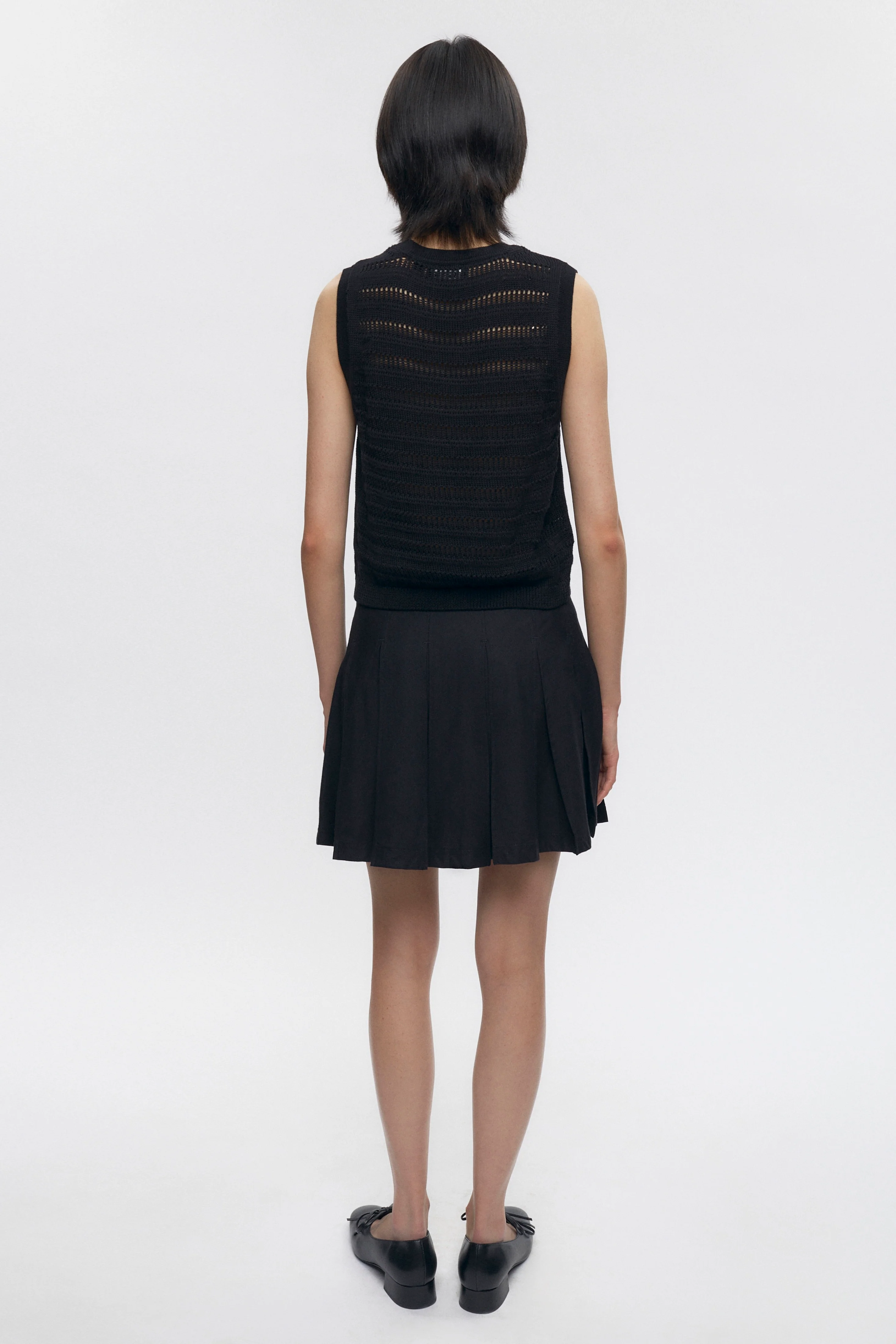 Women’s Acacia Knit Tank in Black - Image 5