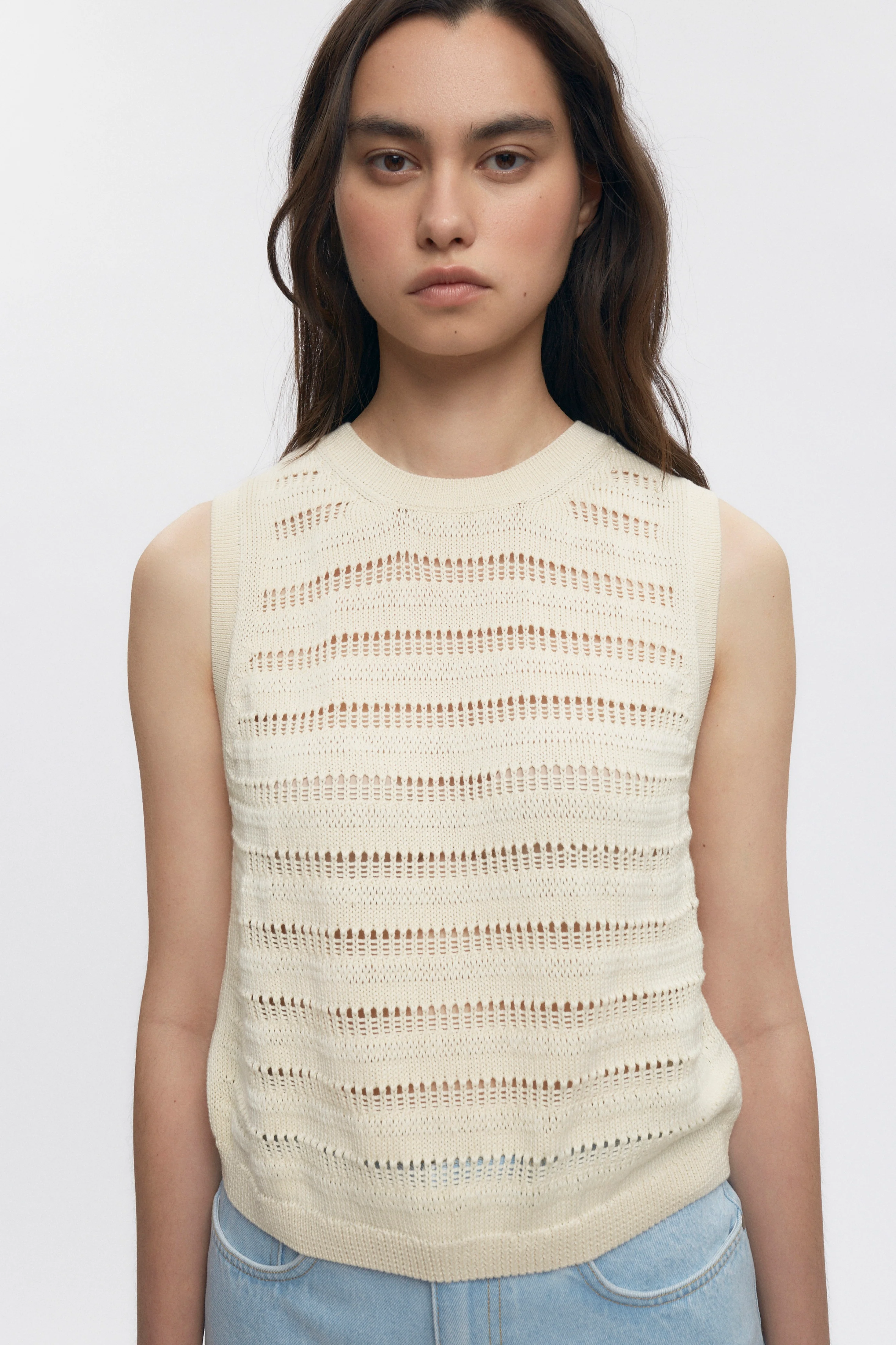 Women’s Acacia Knit Tank in Natural