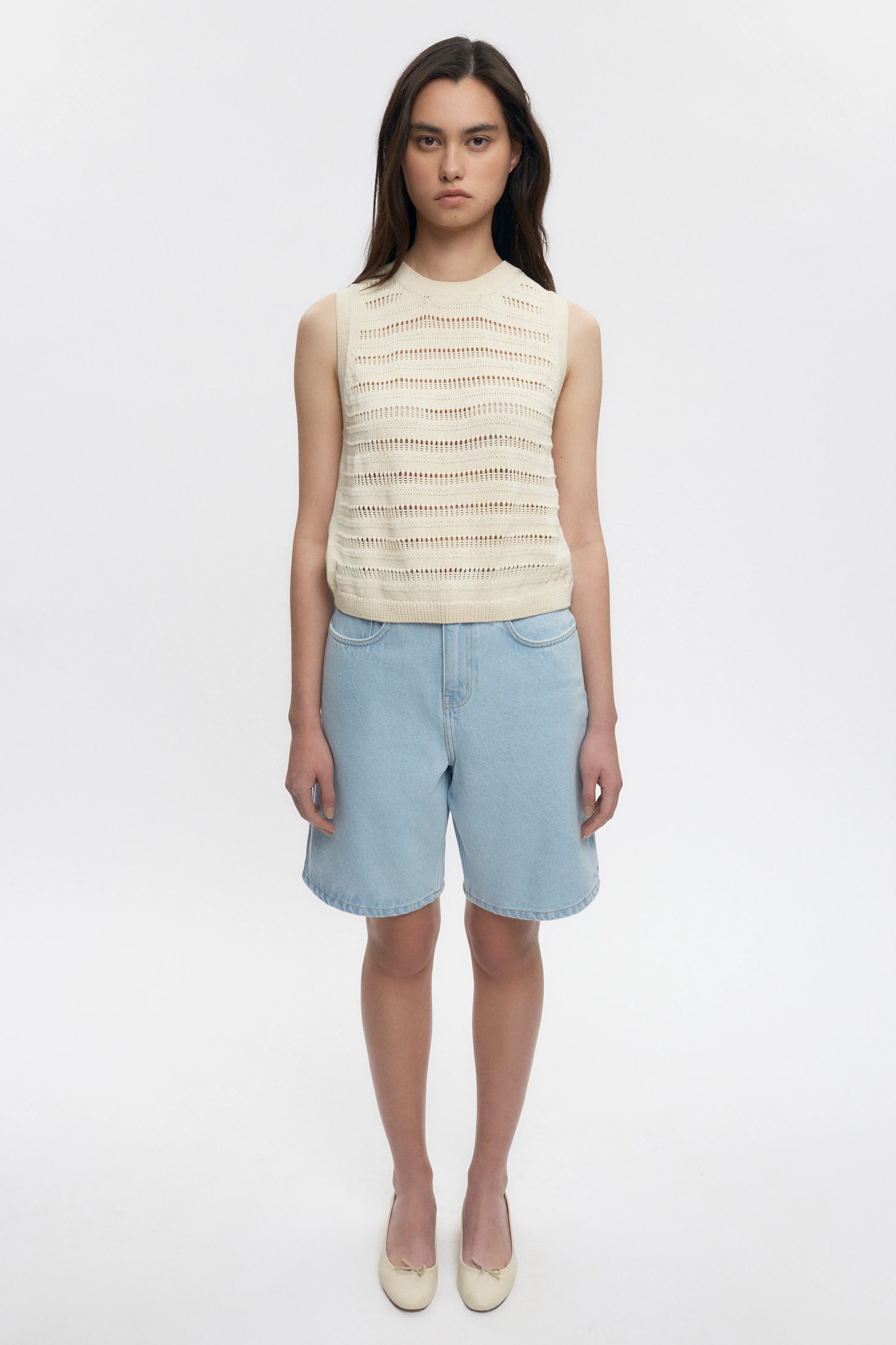 Women’s Acacia Knit Tank in Natural - Image 2