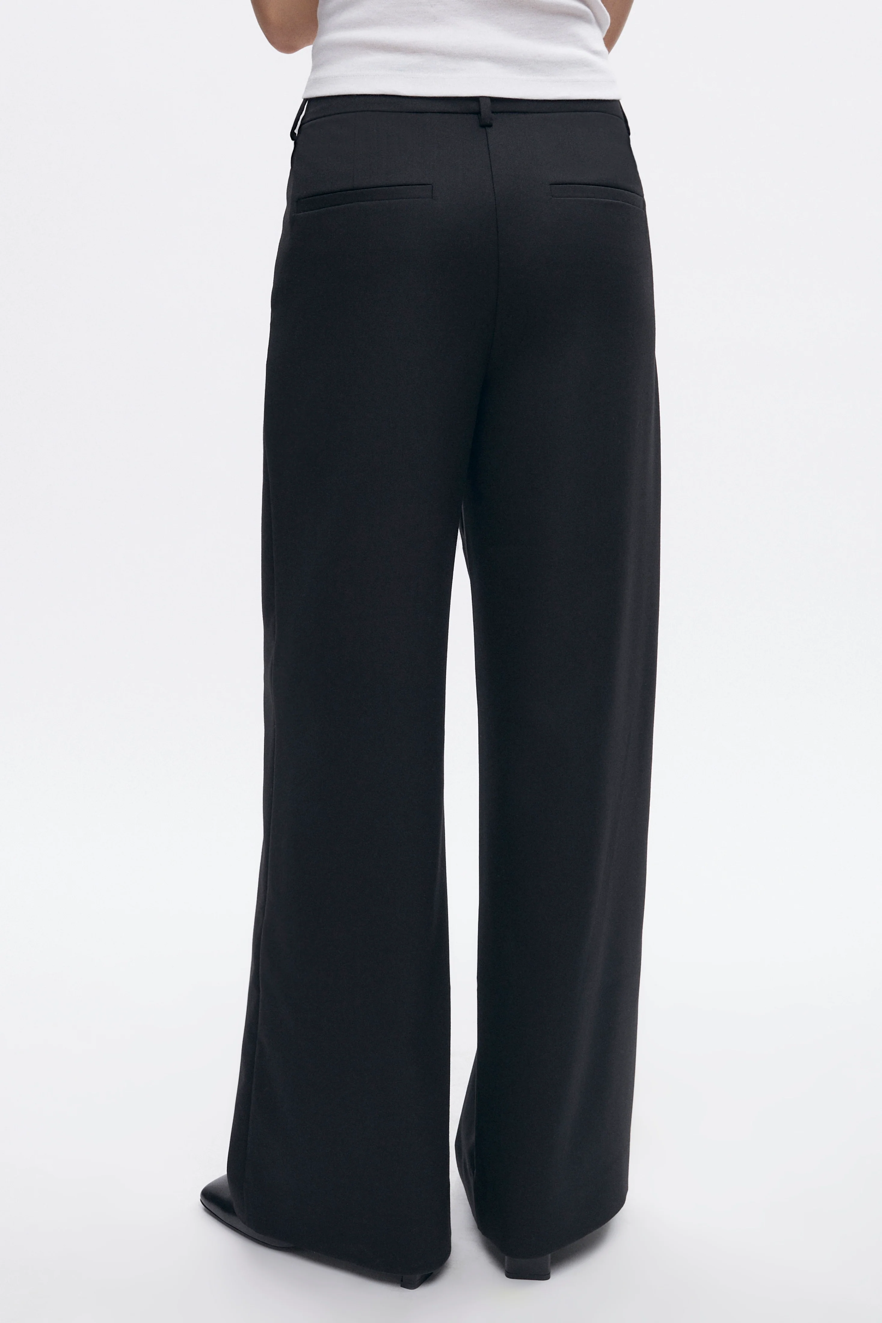 Women's Amun Wool Trouser in Black - Image 4