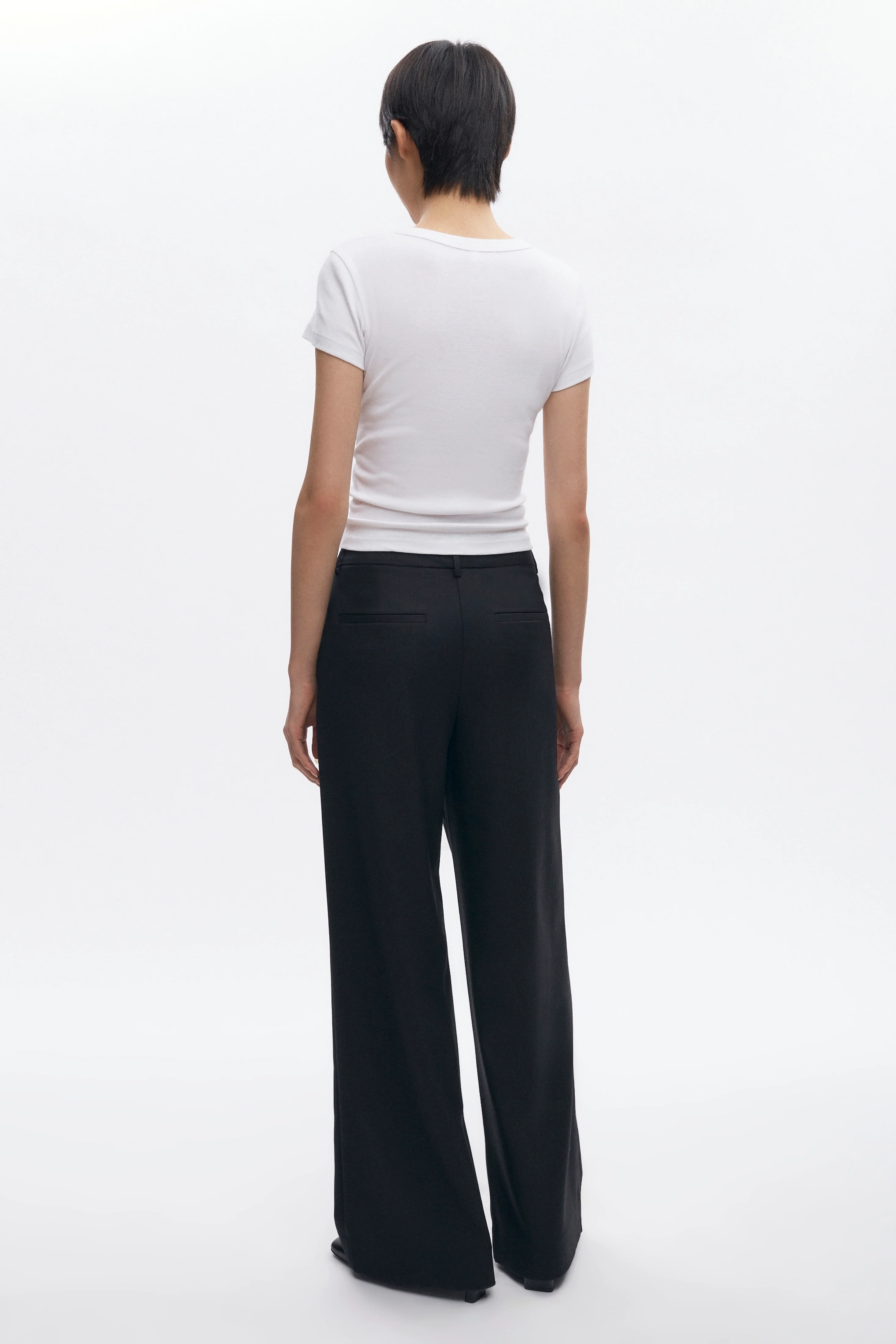 Women's Amun Wool Trouser in Black - Image 6
