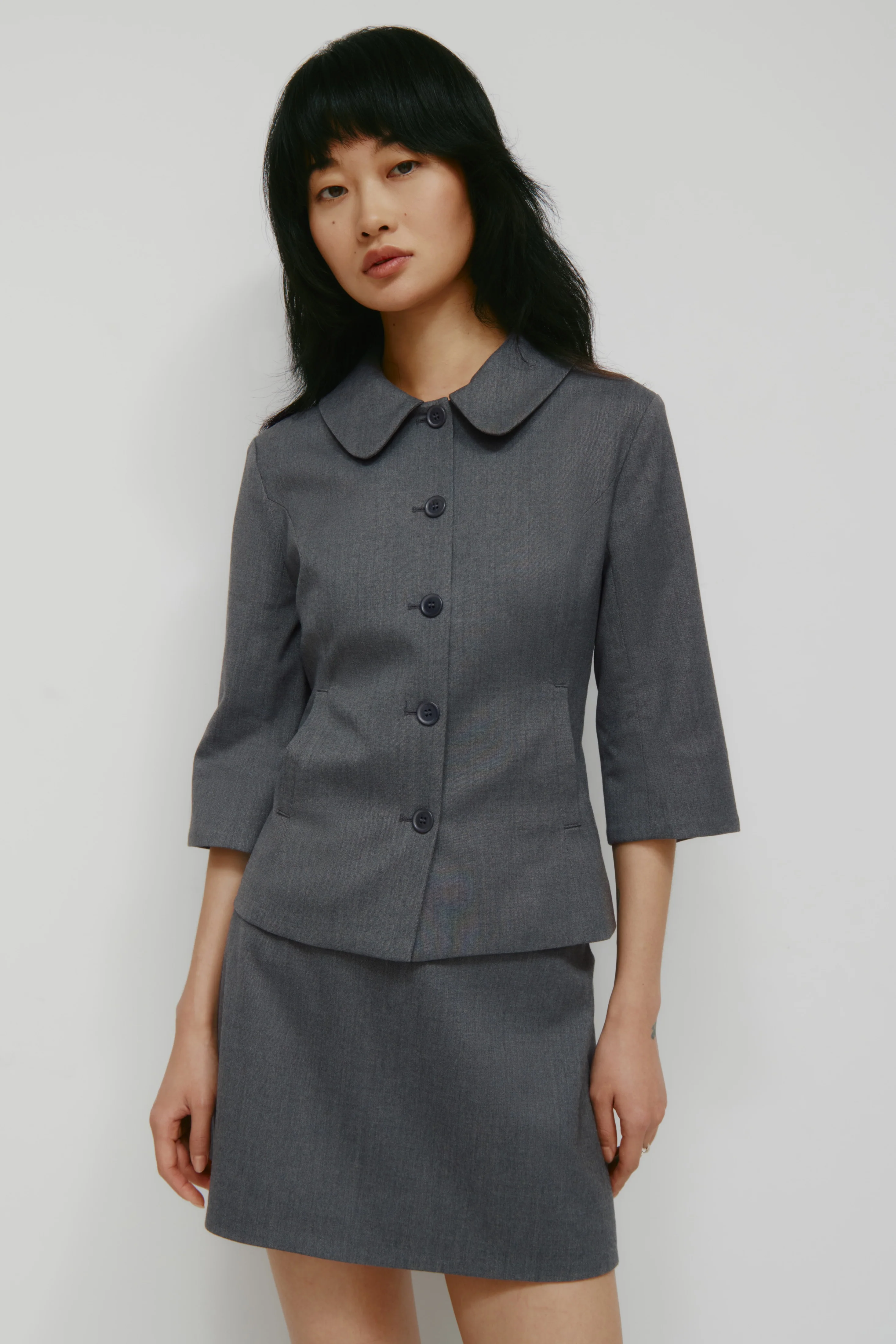 Women's Anisa Jacket in Charcoal Mix - Image 3