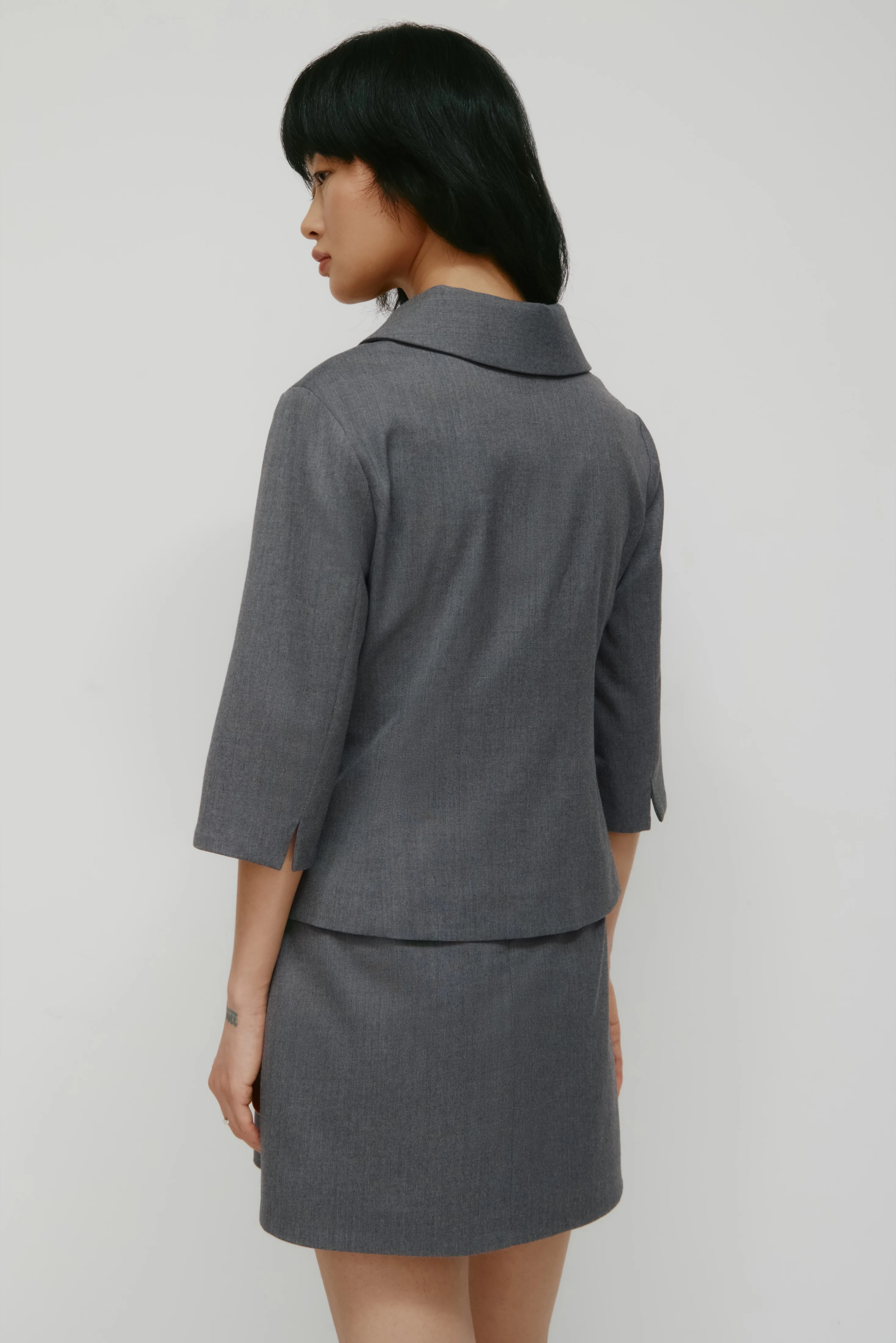 Women's Anisa Jacket in Charcoal Mix - Image 5