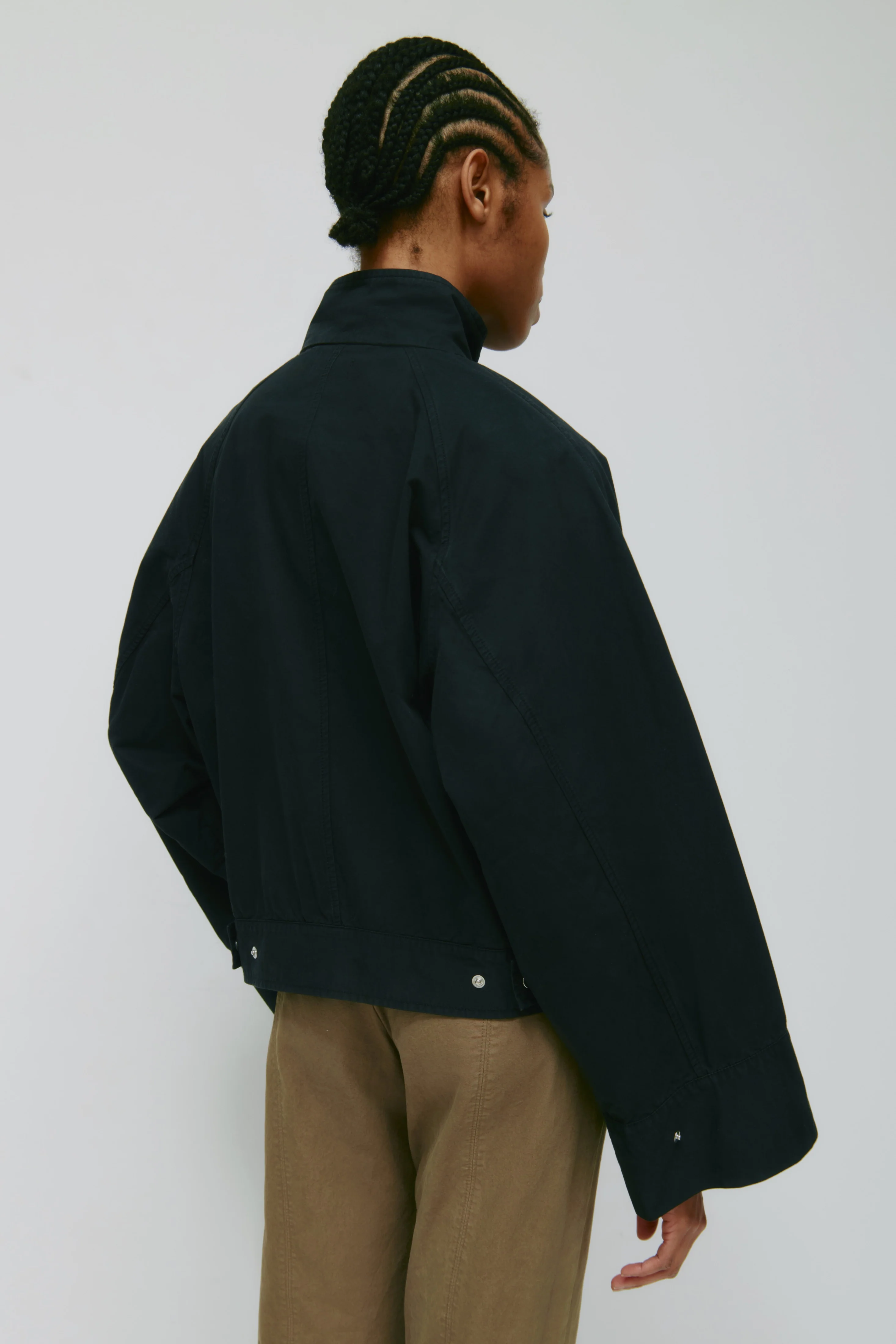 Women's Blouson Jacket in Black - Image 5