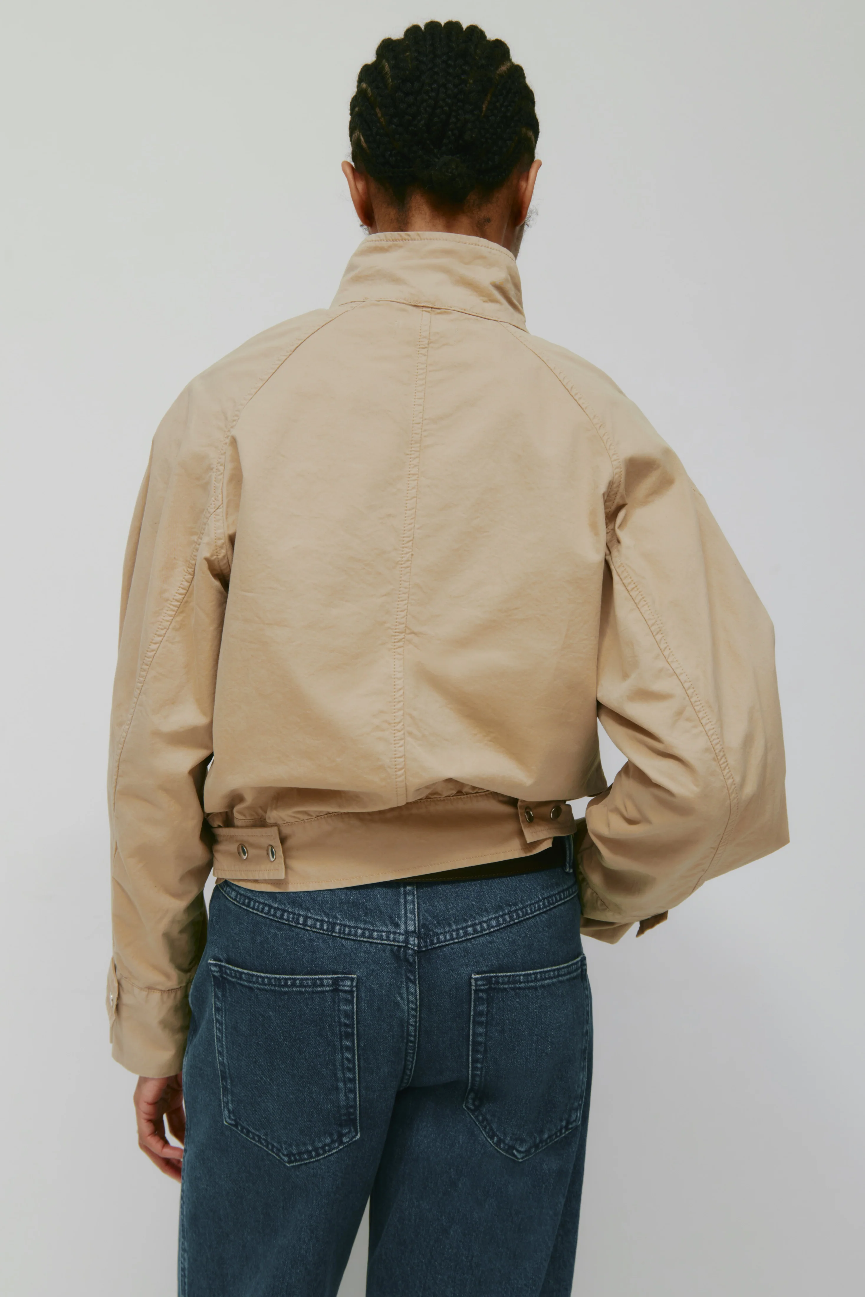Women's Blouson Jacket in Safari - Image 5