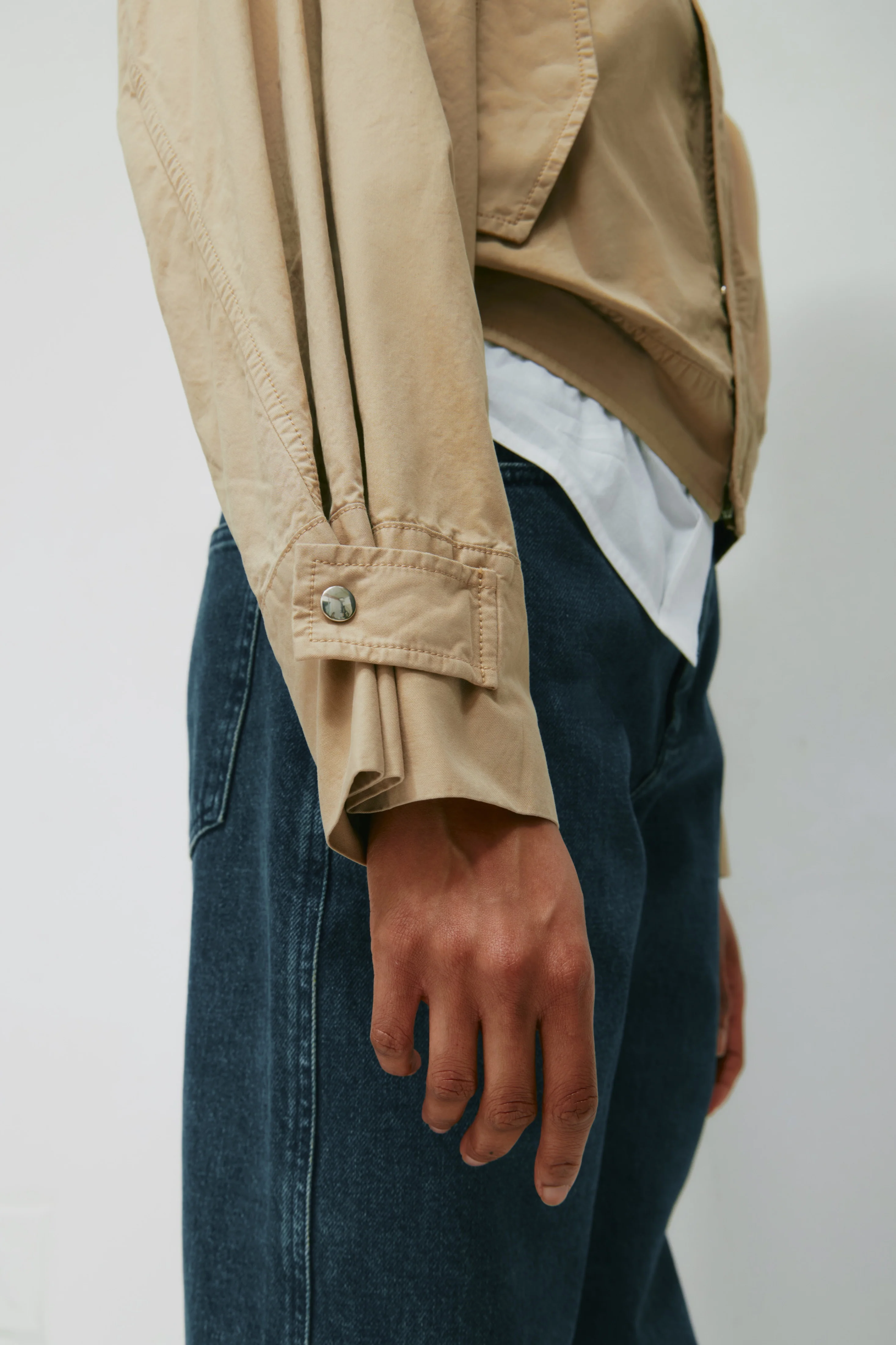Women's Blouson Jacket in Safari - Image 6