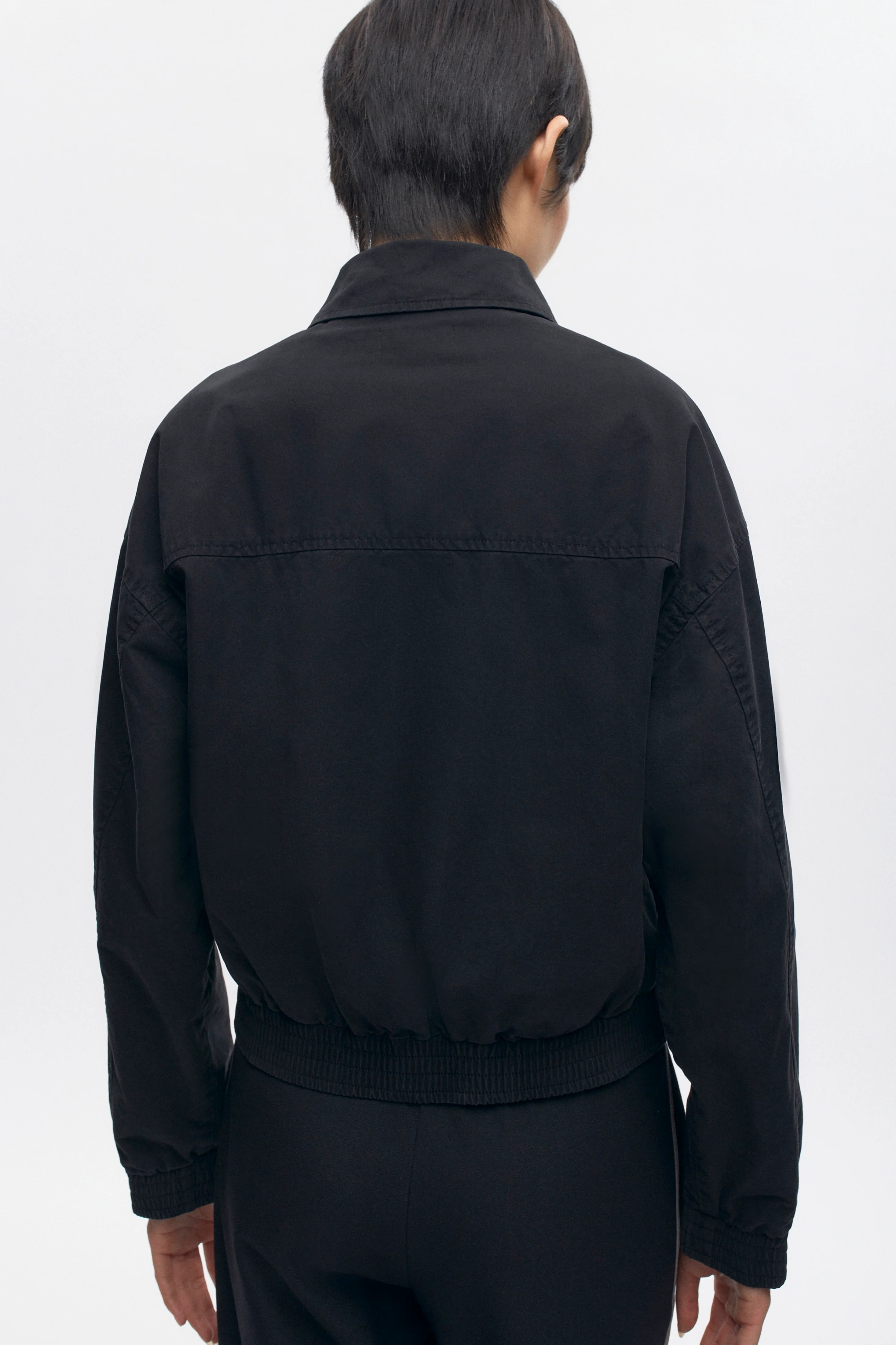Women's Bomber Jacket in Black - Image 5