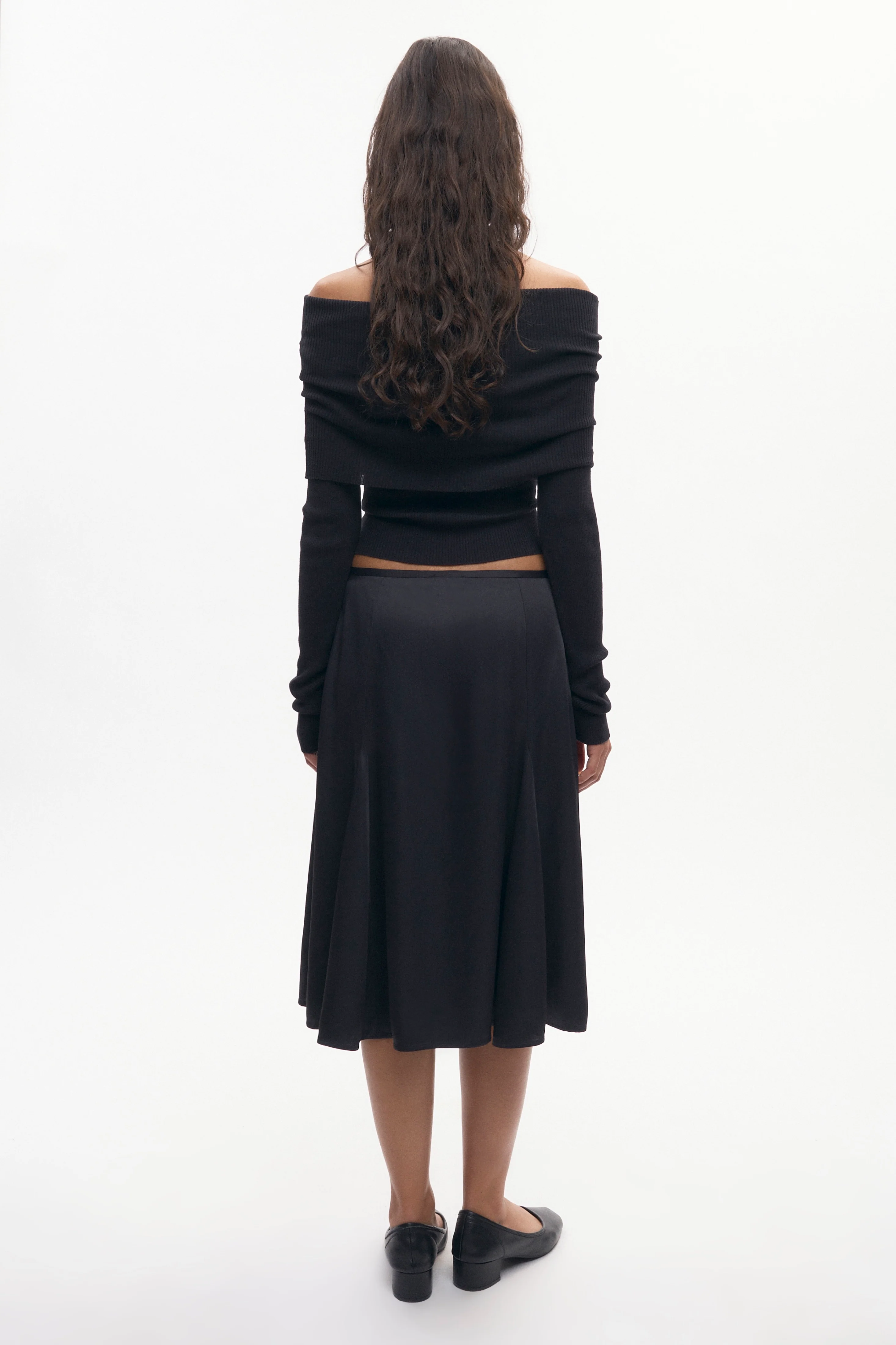 Women's Cleo Midi Skirt in Black - Image 6