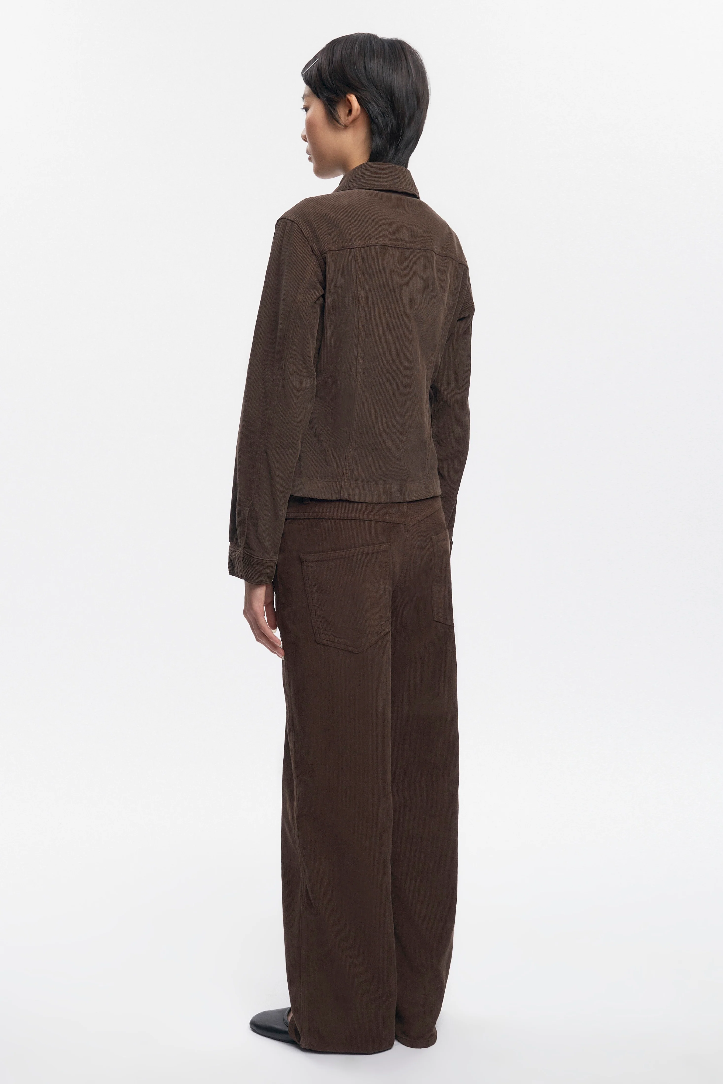 Women's Cord Jacket in Coffee Bean - Image 7