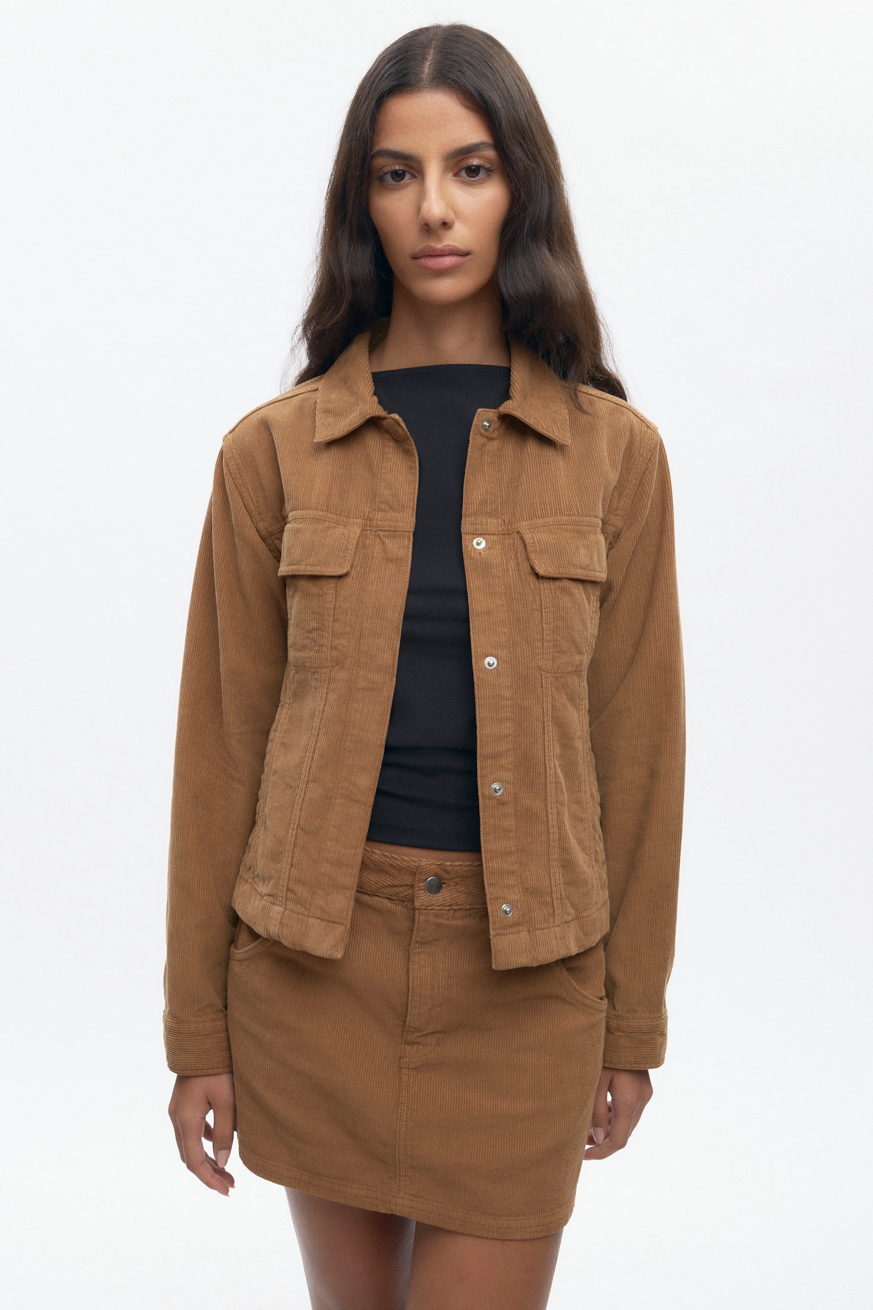 Women's Cord Jacket in Otter