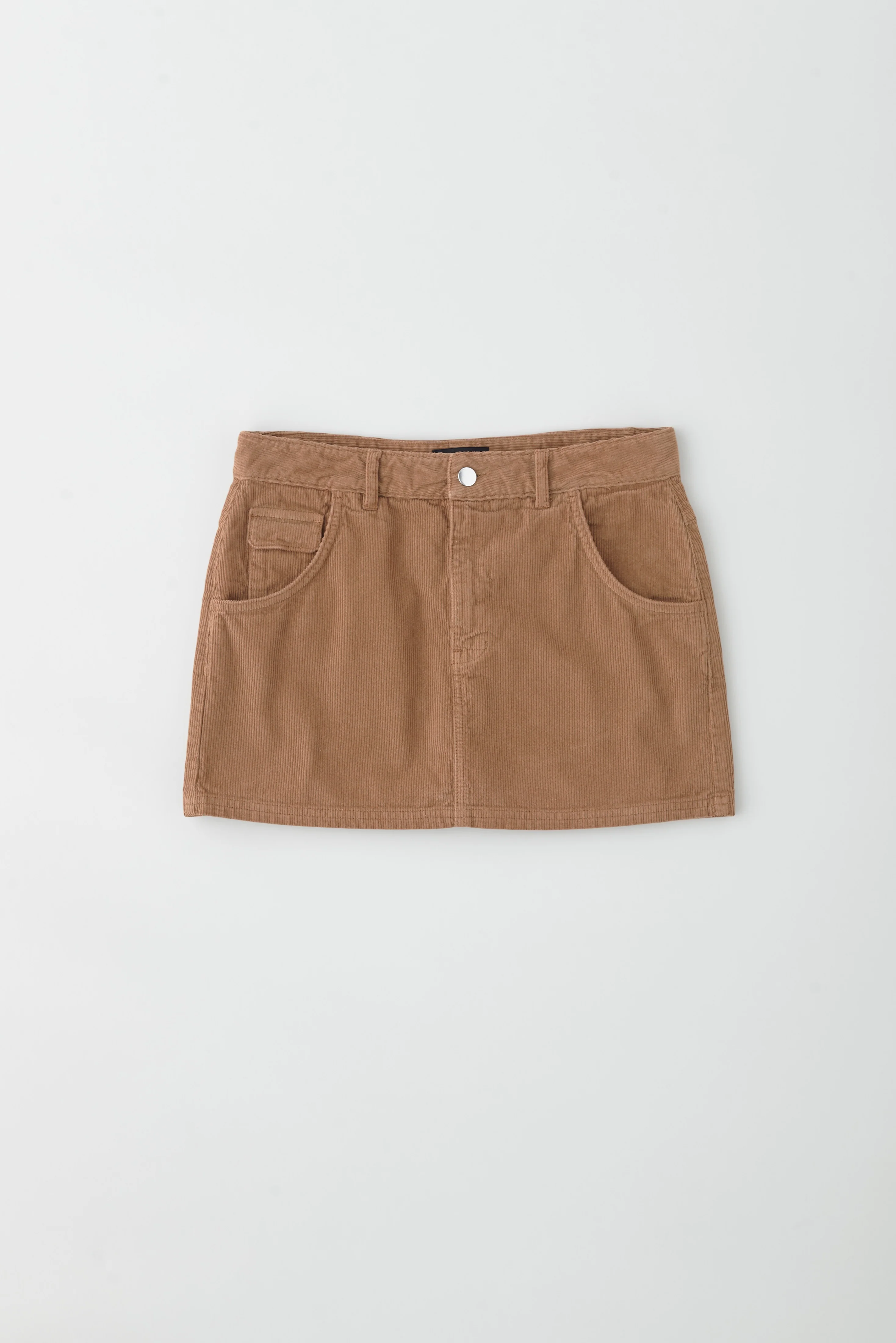 Women's Cord Mini Skirt in Otter - Image 7