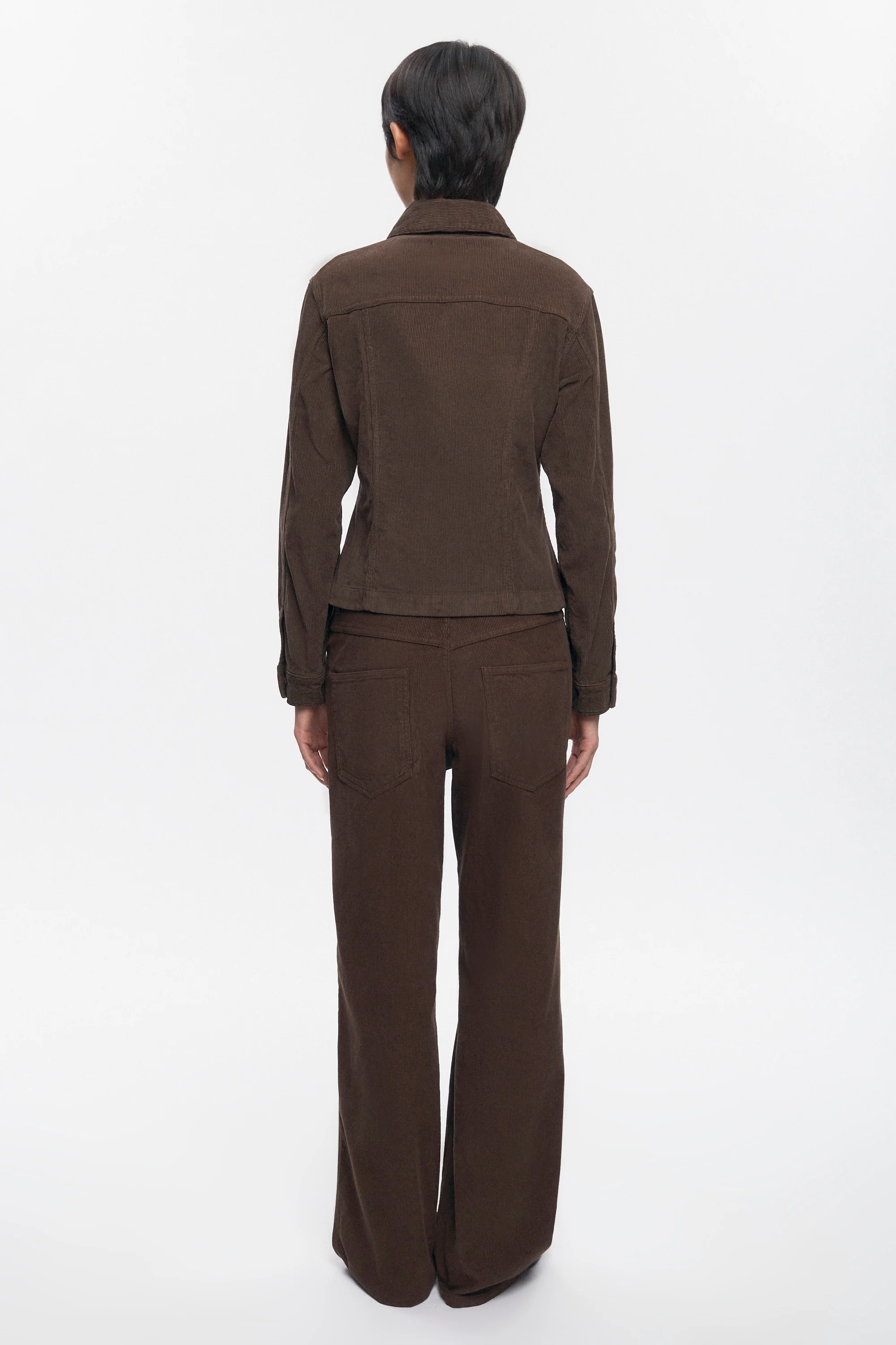 Women's Cord Taba Pant in Coffee Bean - Image 6