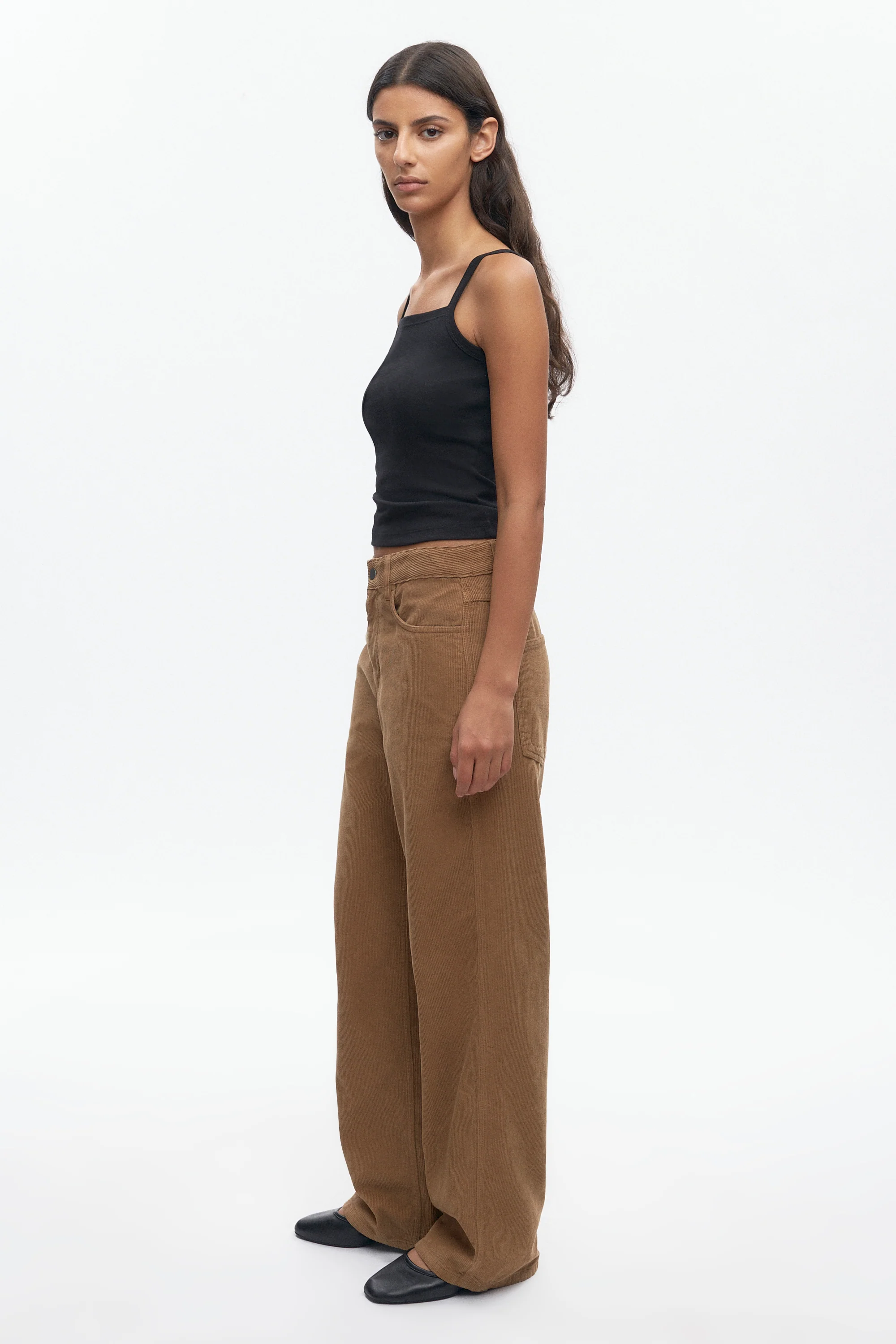Women's Cord Taba Pant in Otter - Image 6