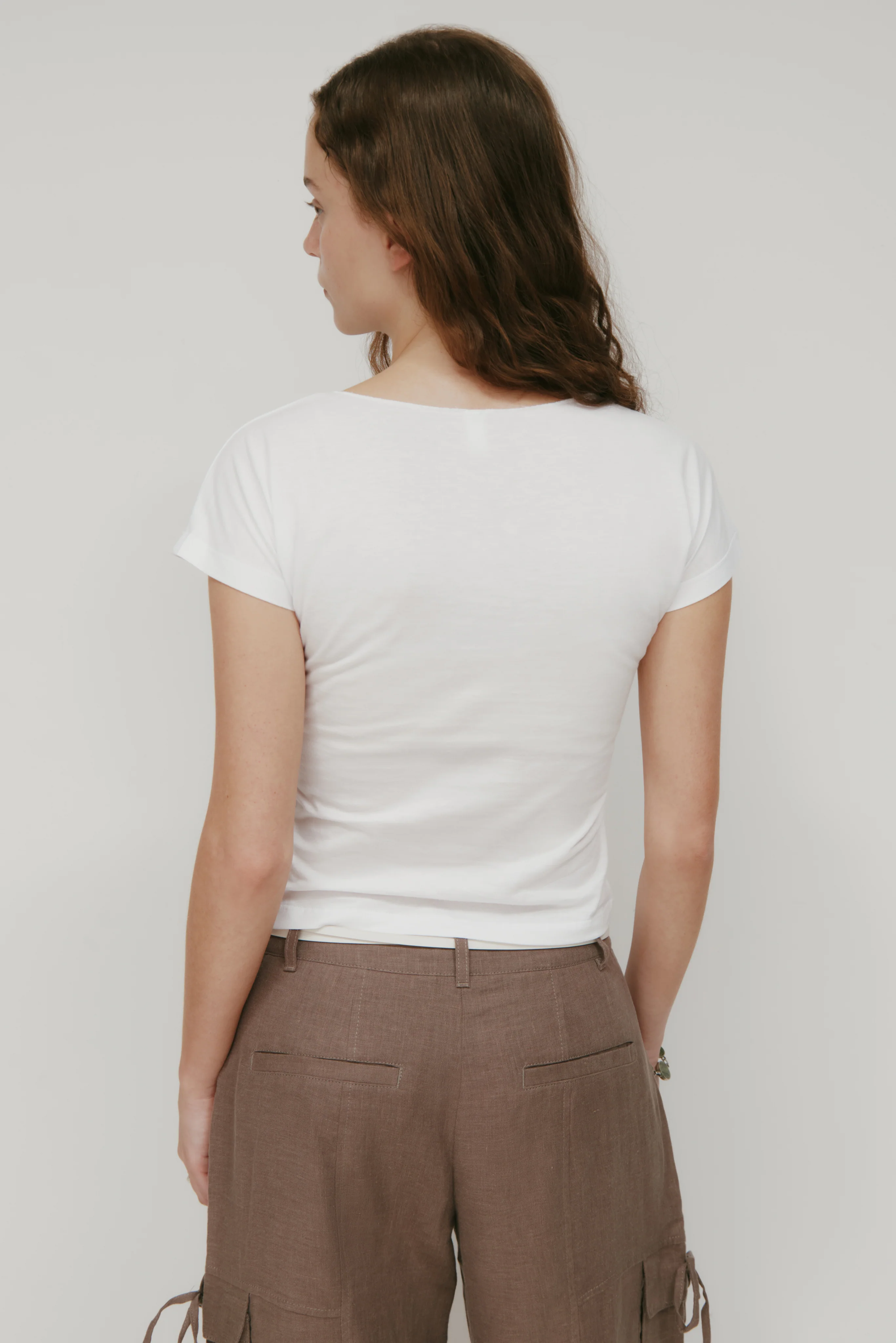 Women's Dalila Twist Top in White - Image 4