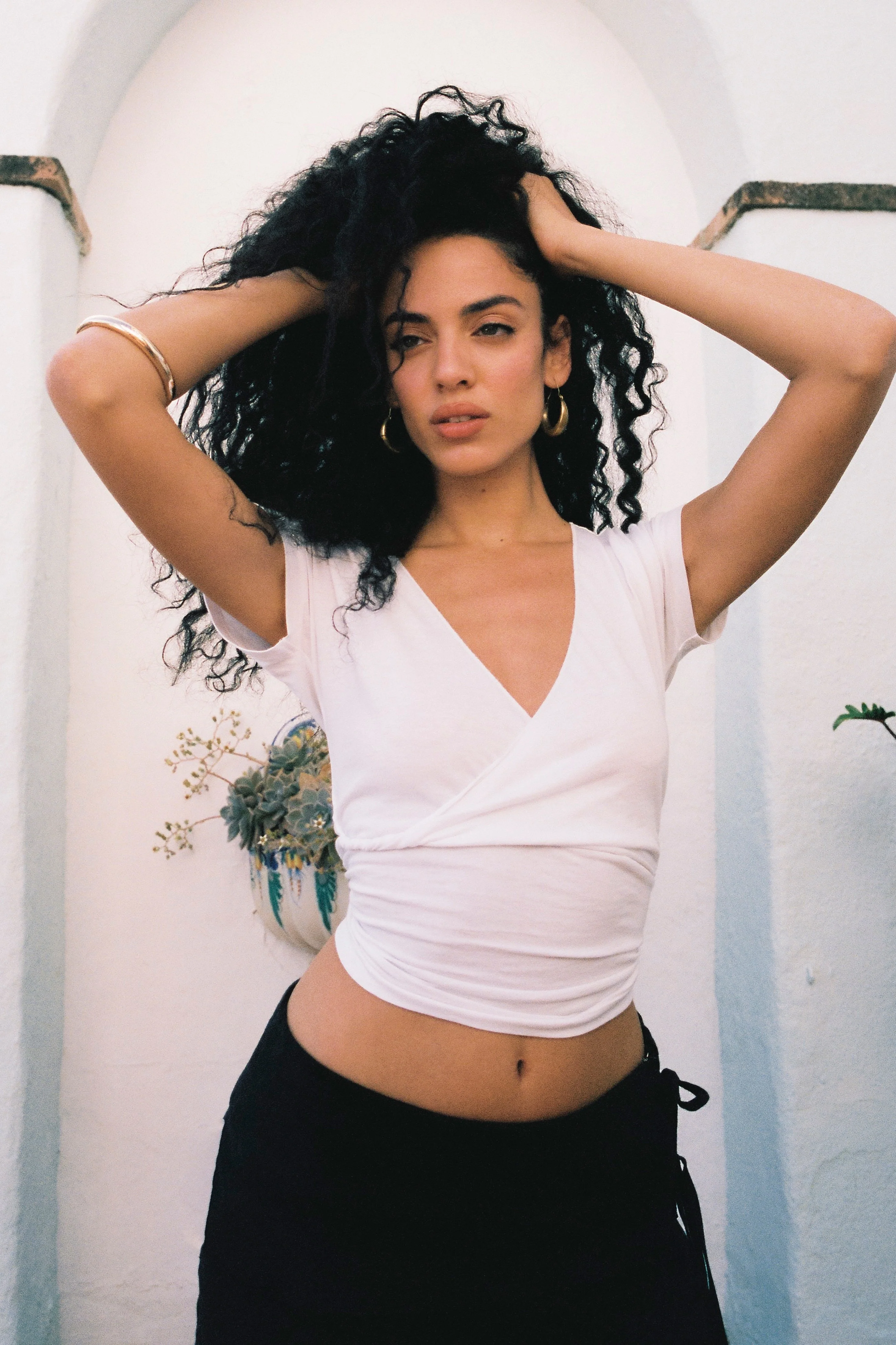 Women's Dalila Twist Top in White - Image 6