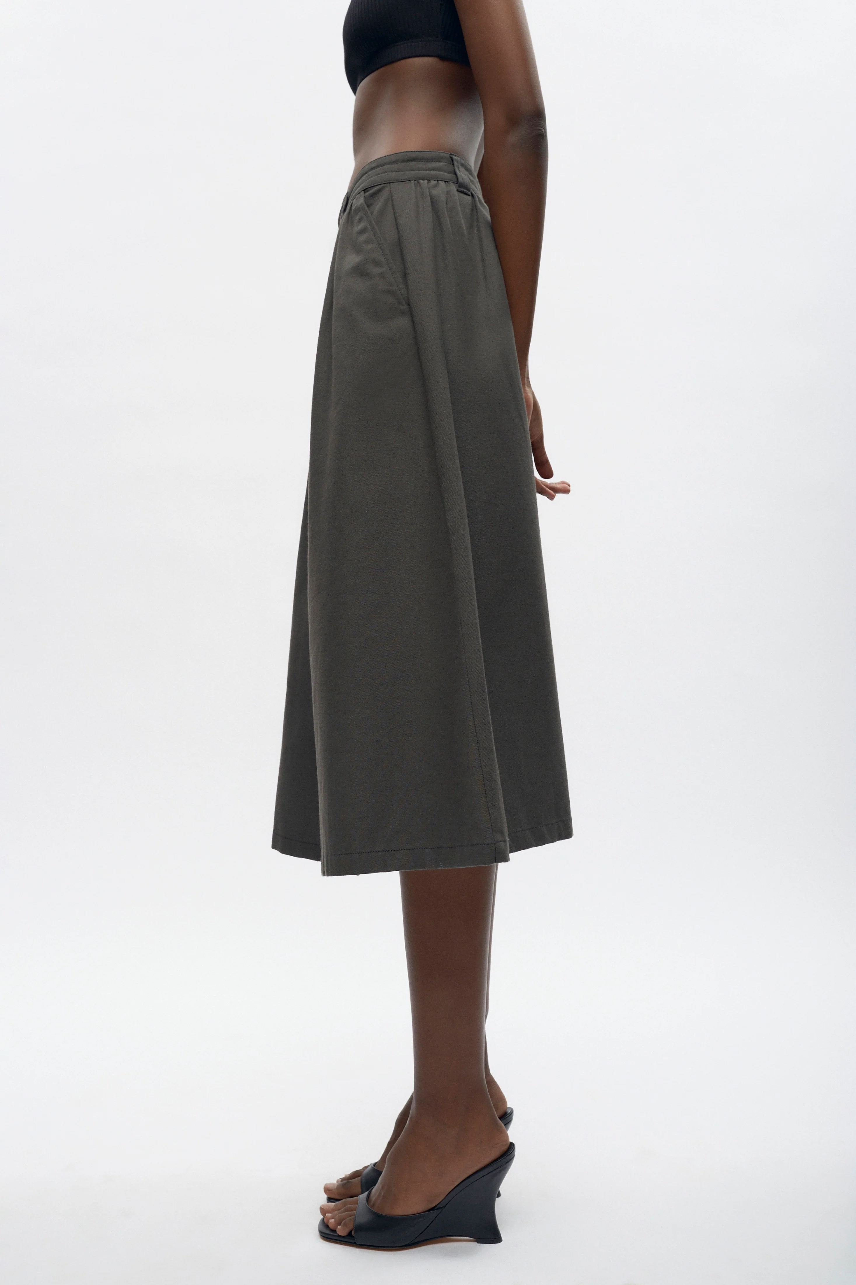 Women's Dendera Skirt in Beluga - Image 3