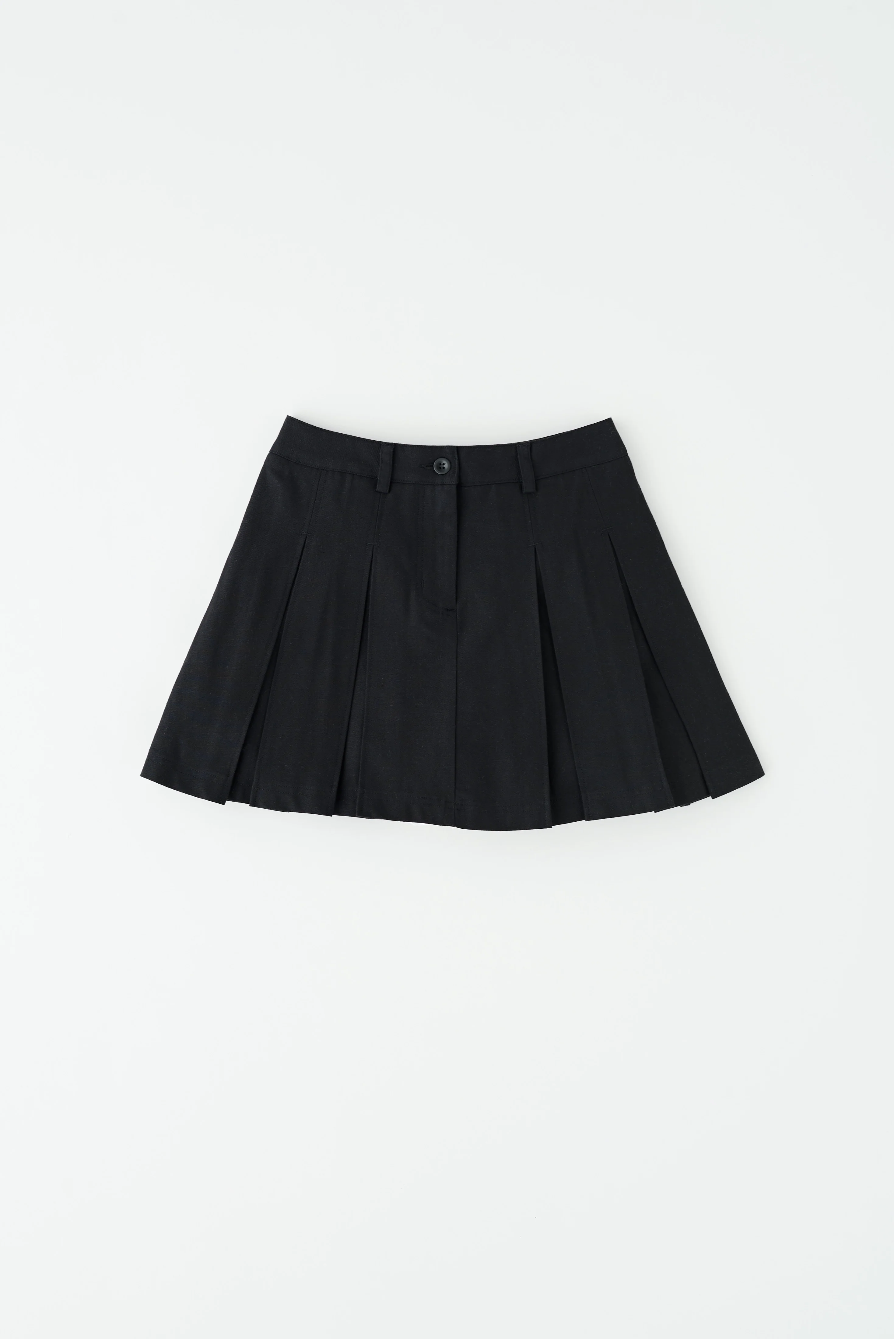 Women's Dendera Twill Pleated Mini in Black - Image 7