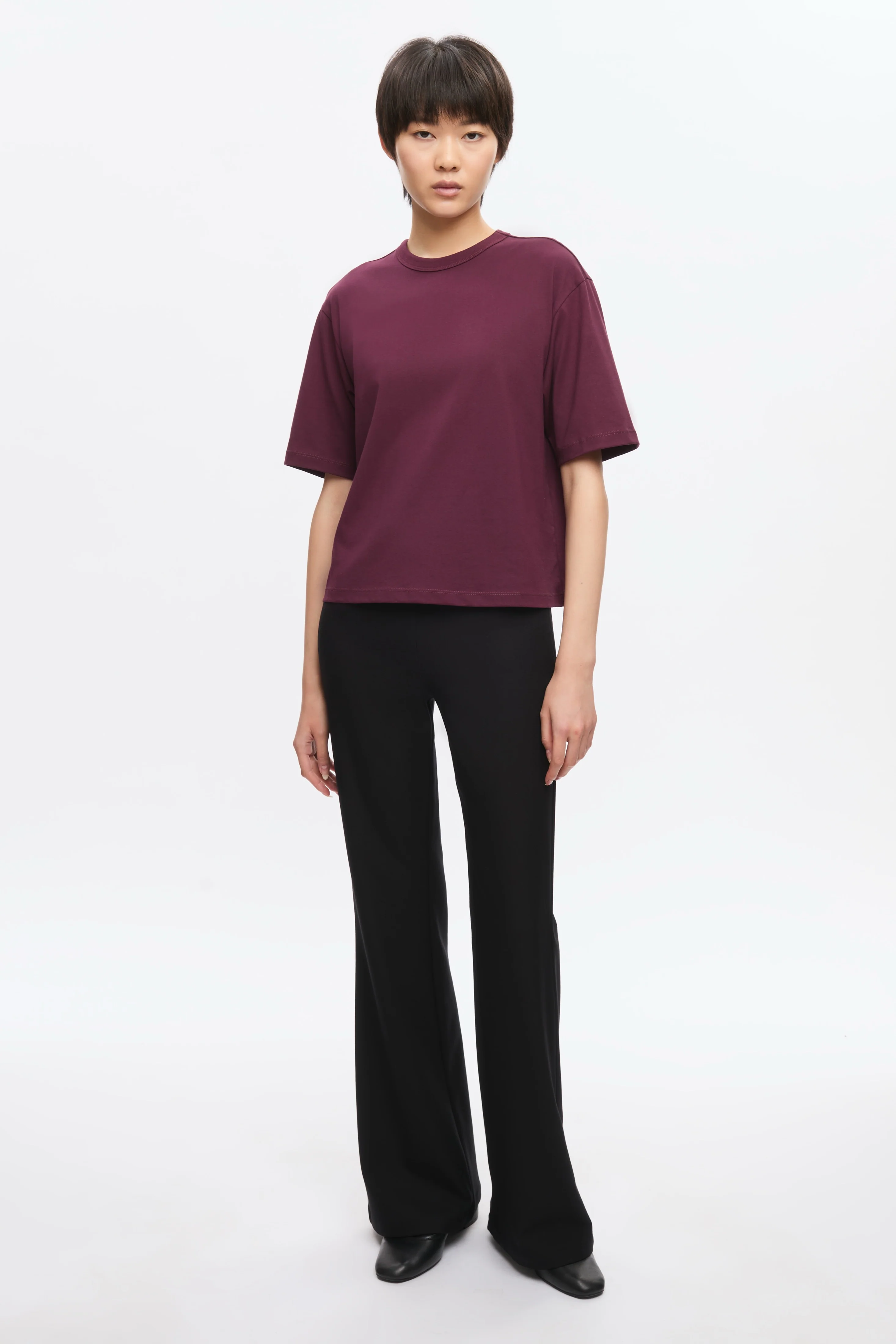 Women's Easy Crew in Plum - Image 3