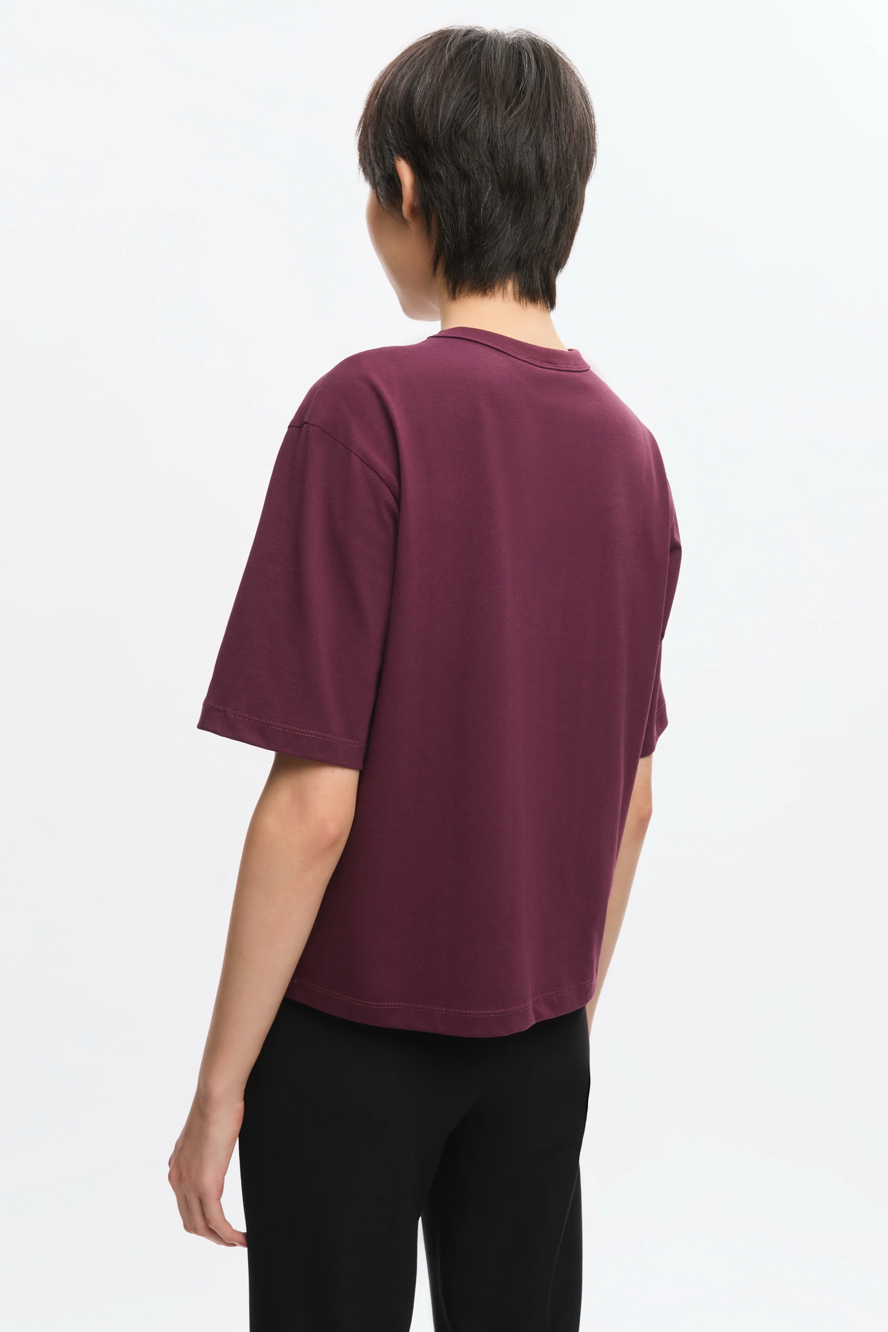 Women's Easy Crew in Plum - Image 5