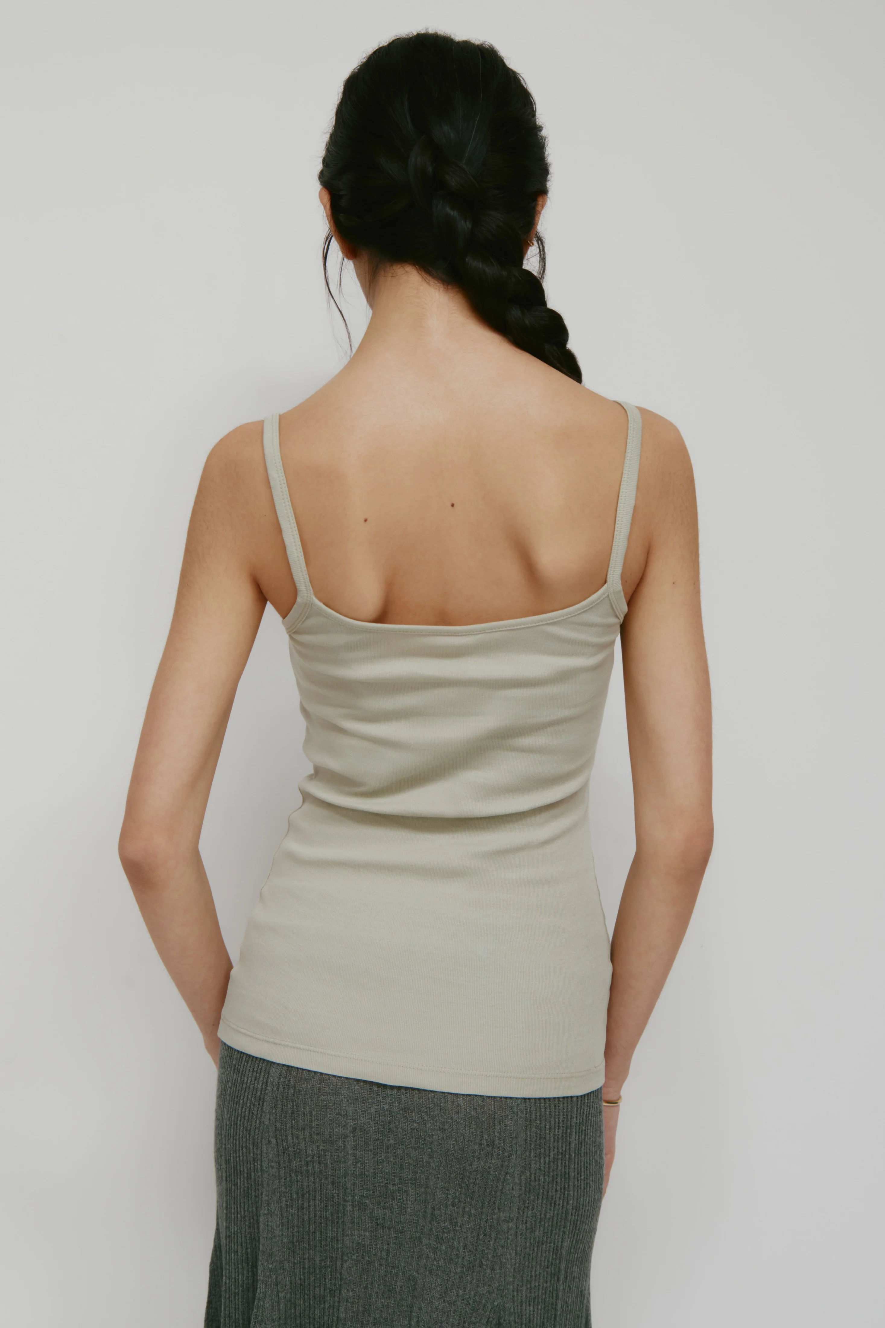 Women's Elongated Cami in Dune Grass - Image 4