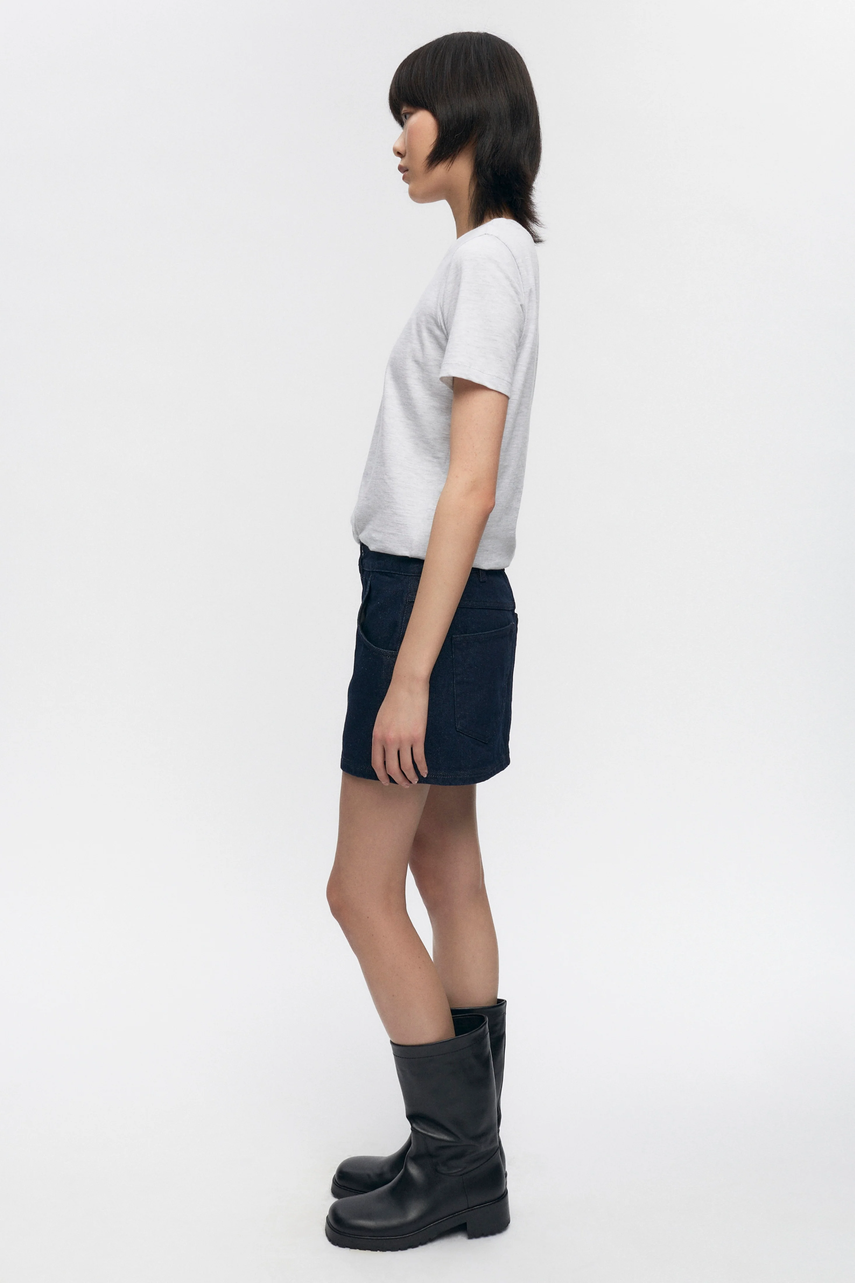 Women's Essential Crew in Ash Melange - Image 5