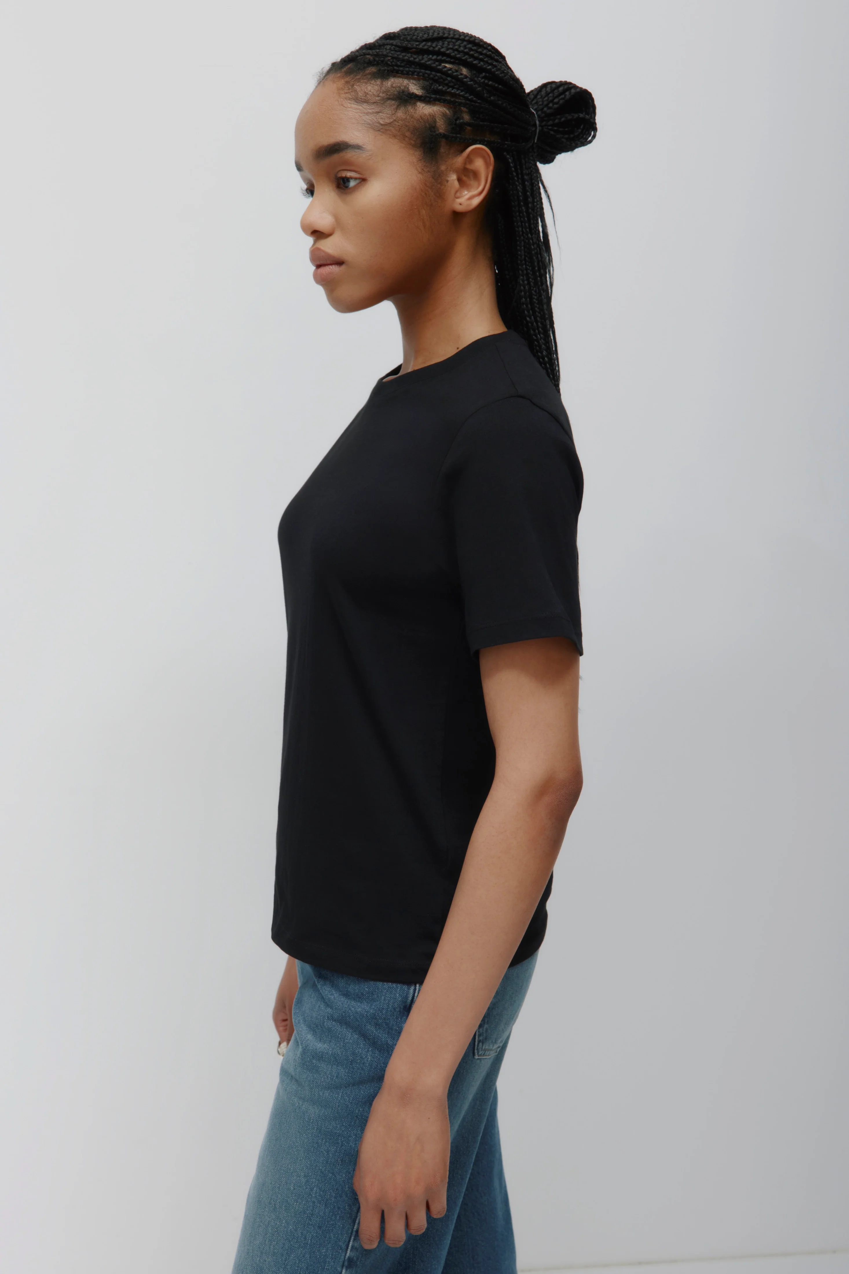 Women's Essential Crew in Black - Image 3