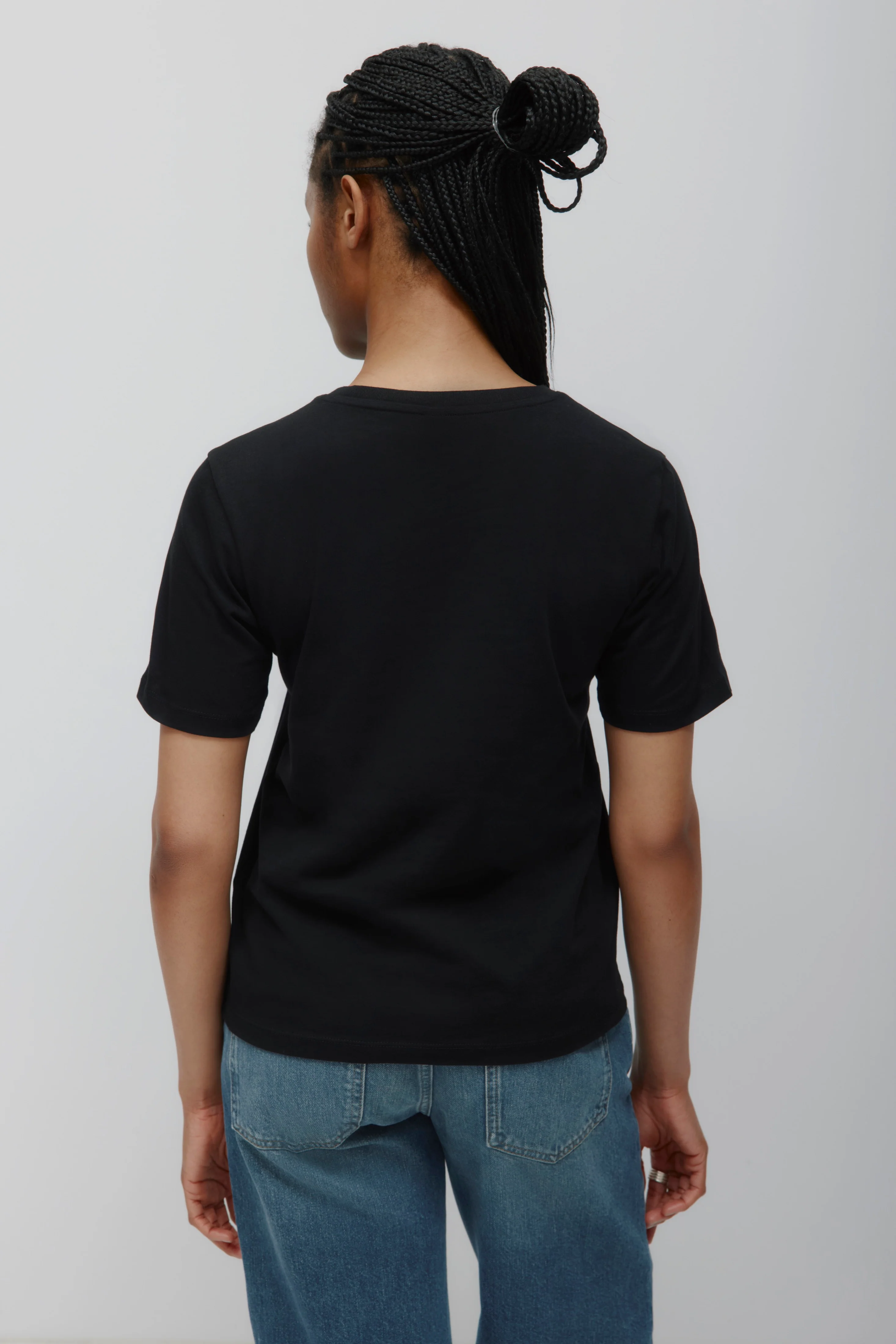 Women's Essential Crew in Black - Image 4