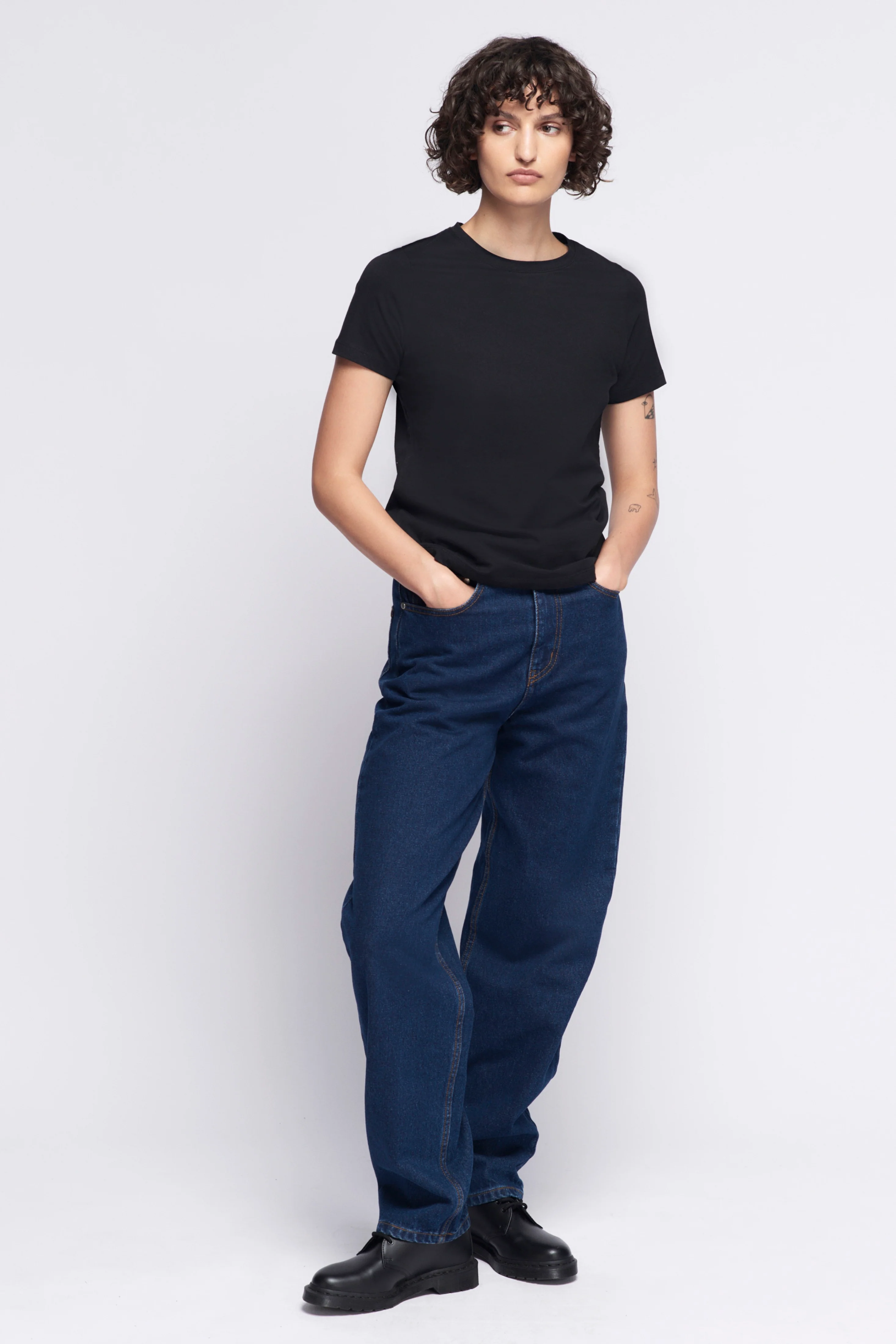 Women's Essential Crew in Black