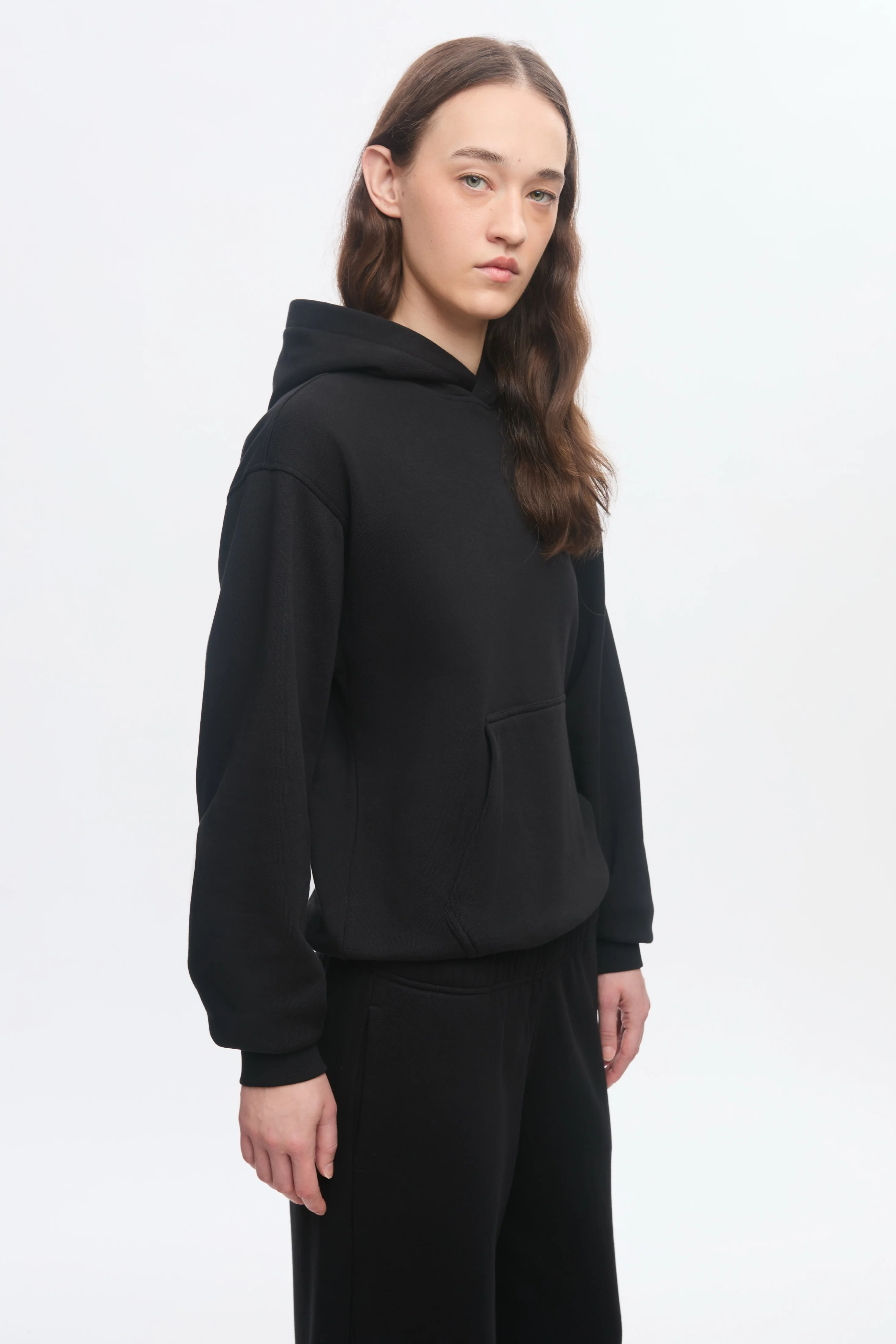 Women's Essential Hoodie in Black - Image 3