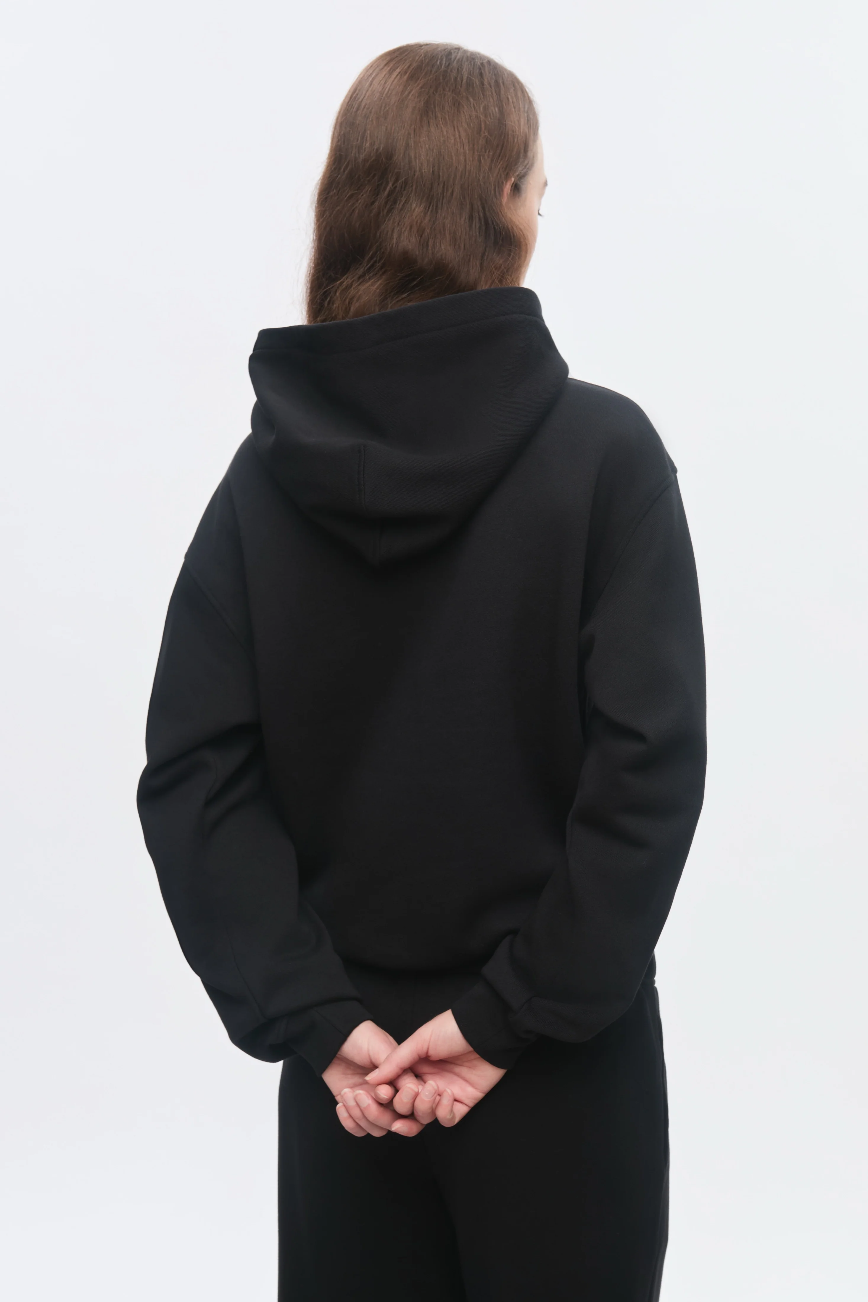 Women's Essential Hoodie in Black - Image 4