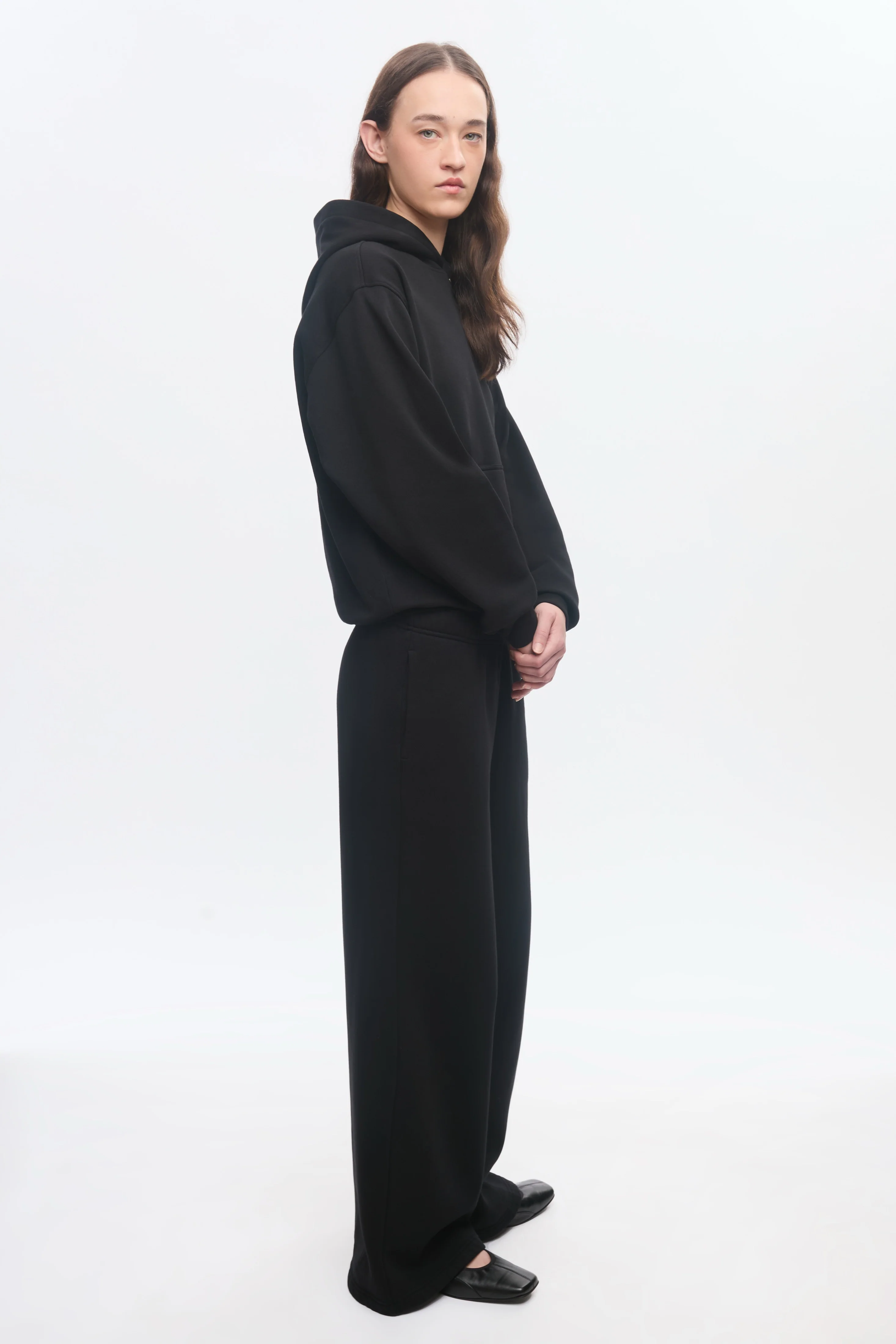 Women's Essential Hoodie in Black - Image 5