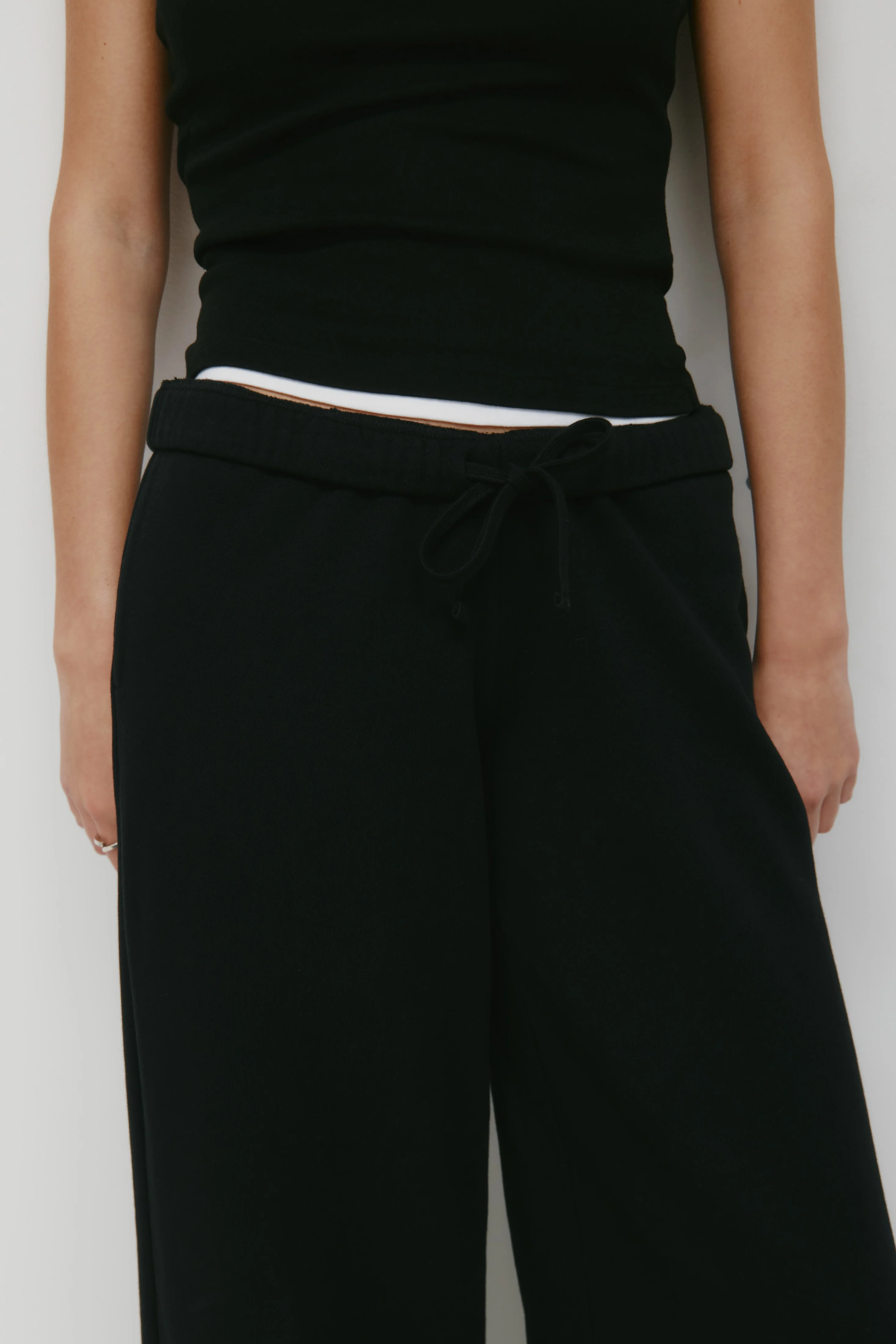 Women's Essential Straight Sweatpant in Black - Image 5