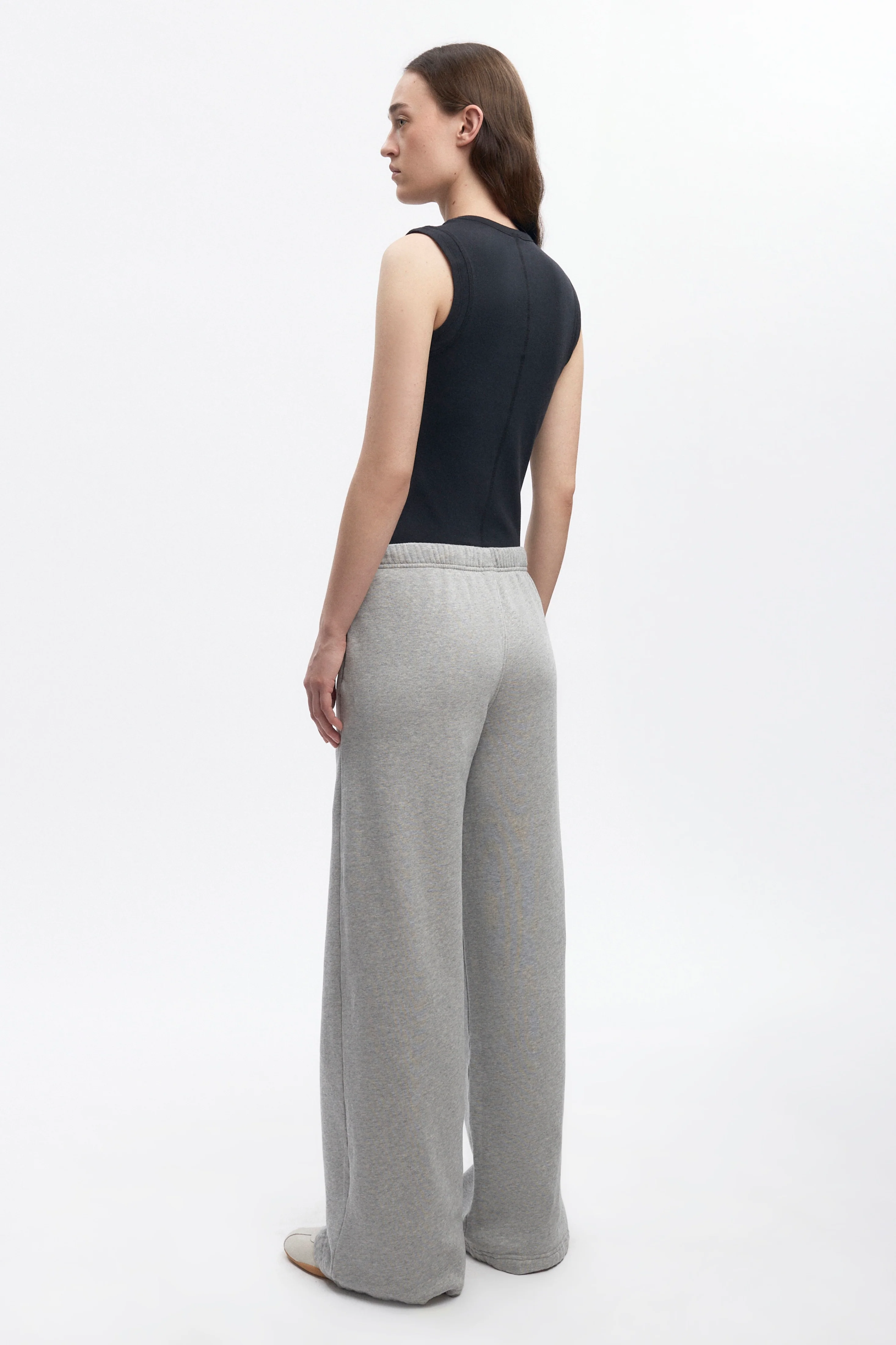 Women's Essential Straight Sweatpant in Heather Grey - Image 6